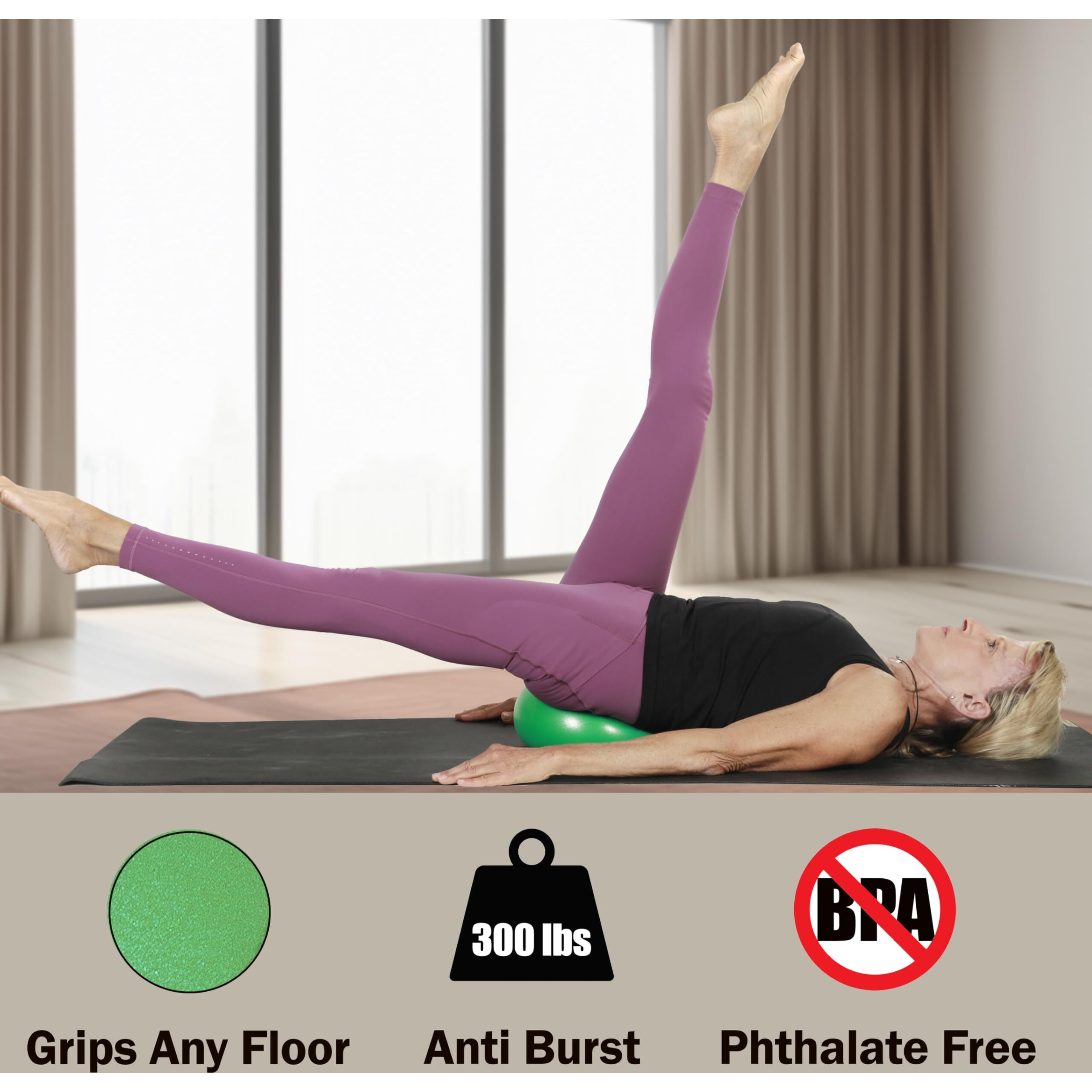 Bender Ball Official Club Kit (Set Of 25  Purple)  Original Soft 9 Inch Pilates Ball  Small Exercise Ball For Barre  Yoga  Stability  Abs Core  Physical Therapy - Mesh Bag  Instructions  Videos