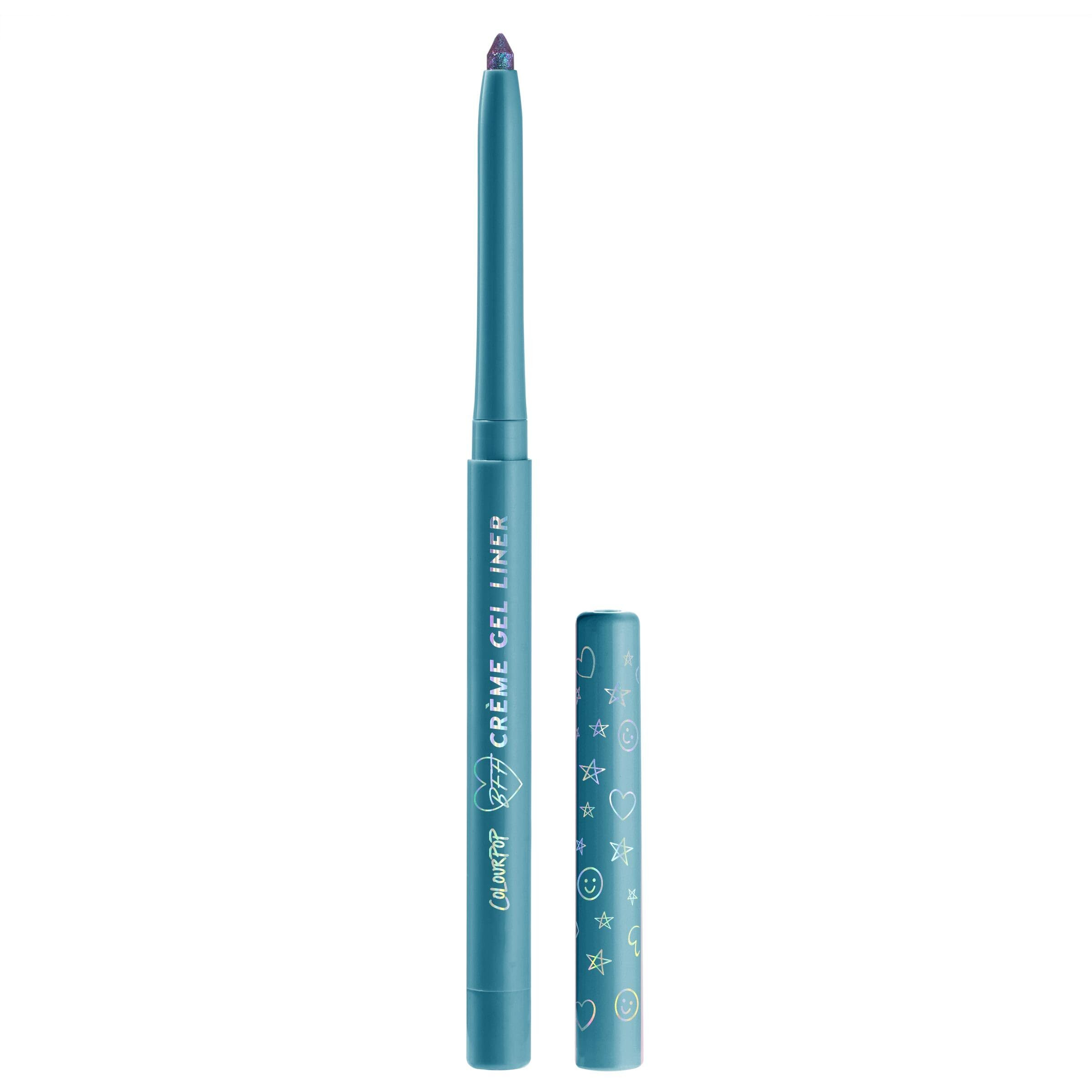 Colourpop CrE Gel Waterproof Eyeliner - 18Hr Wear  Ultra-Pigmented Eyeliner Pencil With Matte & Metallic Finishes - Smudge-Proof  Vegan & Cruelty-Free - Power Trip (0.01 Oz)
