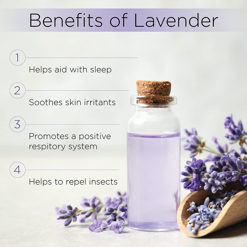 Radha Beauty - Lavender Essential Oil 4Oz - Premium Therapeutic Grade  Steam Distilled For Aromatherapy  Relaxation  Laundry  Meditation  Massage  Yoga  Relief