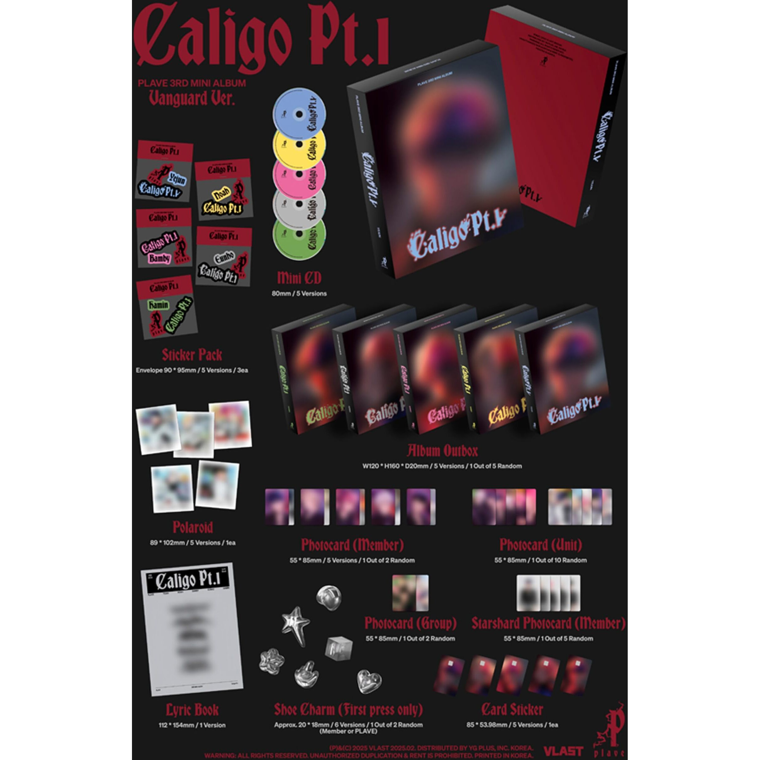 Koread Plave 3Rd Mini Album Caligo Pt1 (Vanguard Ver- Noah Ver)