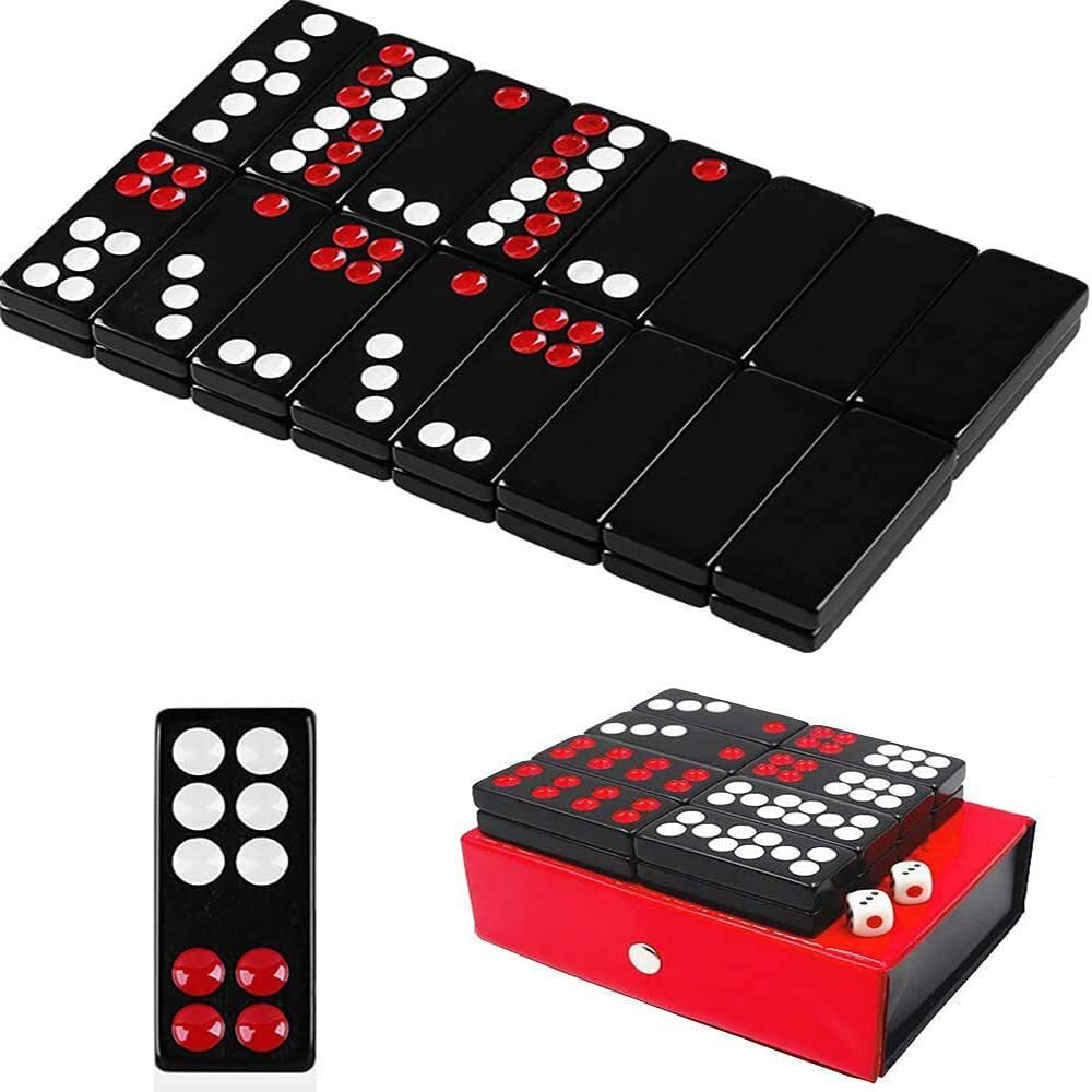 32Pcs Pai Gow Tiles Game Set Chinese Traditional Black Dominoes Pai Gow  Pai Gow Poker  Best Casino Game Party Fun Toy For Entertainemnt (18)