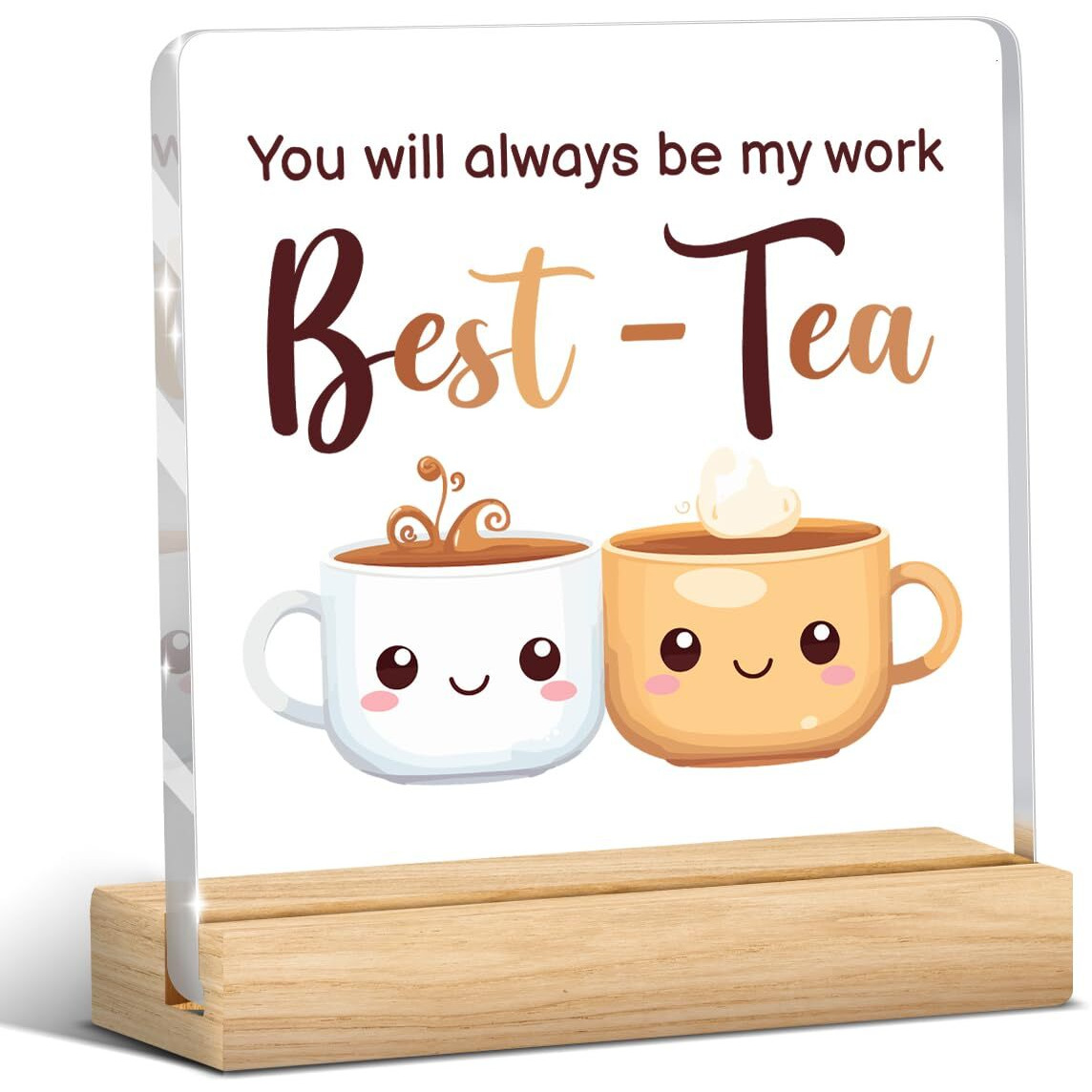 Work Bestie Gifts For Women  Funny Work Friends Gifts For Women  Work Bestie Leaving Gift Ideas  Work Friendship Gifts For Her Him  Office Friend Gift Wood Sign Plaque For Christmas