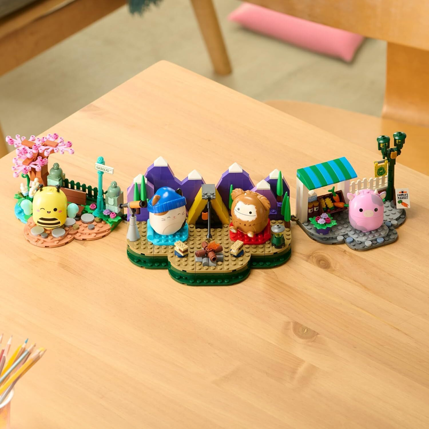 Bldr Squishmallows Sunny Park Life Building Set - Sunny The Bee Buildable Figure - Squishmallows Fans 8+  0043