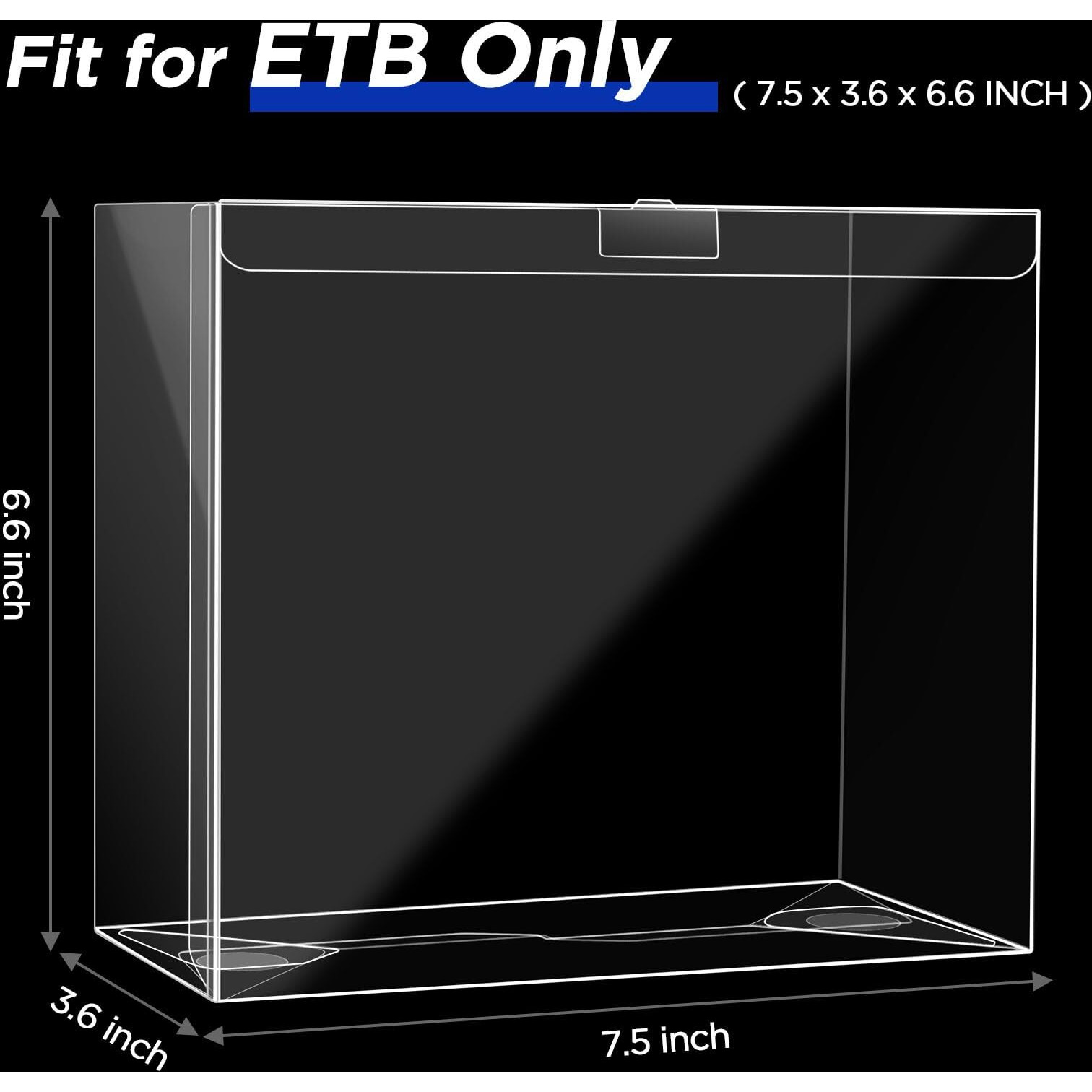 Collecthall Elite Trainer Box Protector Case  Etb Display Case Etb-Protector Case Transparent And Easy To Fold Pkmn Etb Protector (Ultimate  4 Packs)