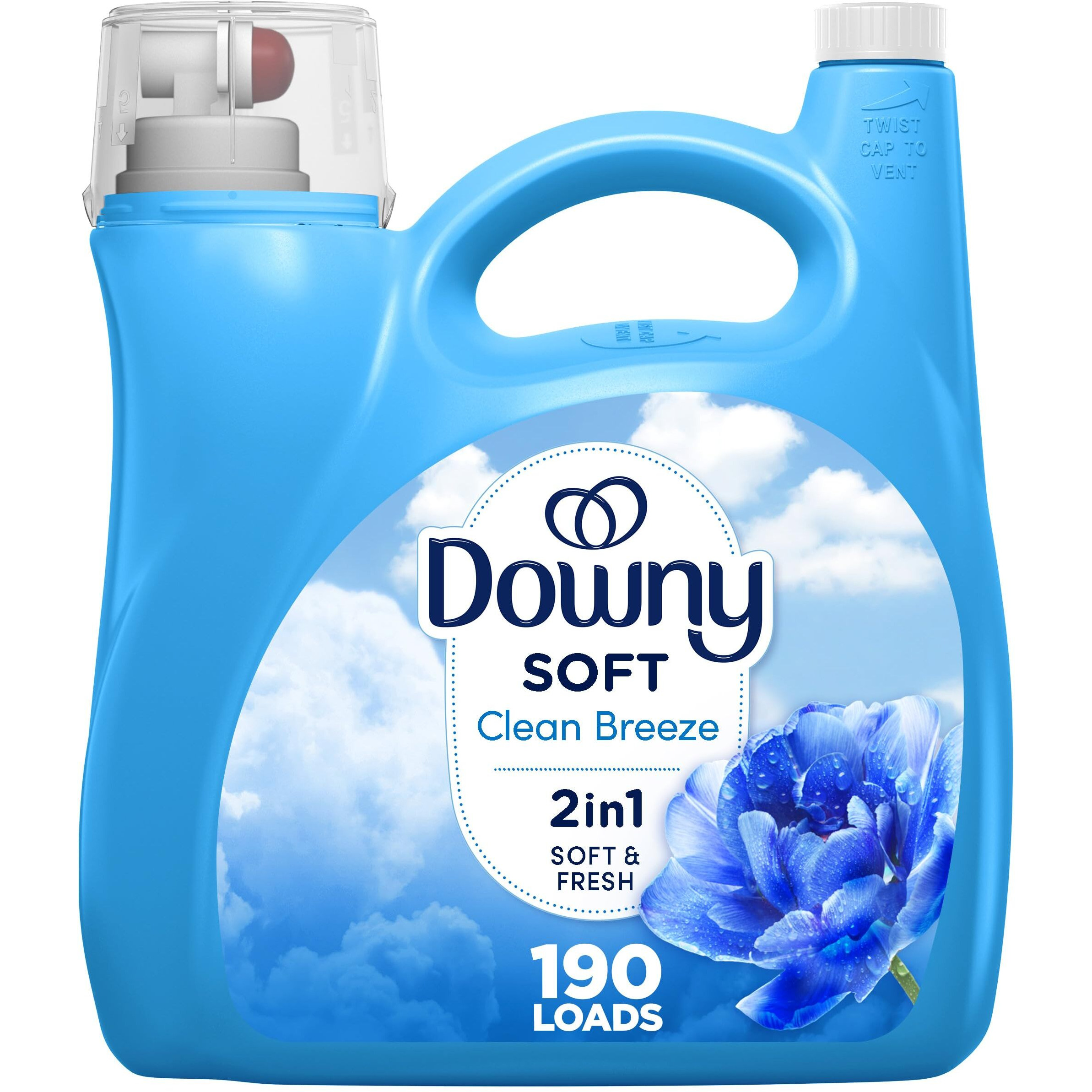 Downy Fabric Softener Liquid  Clean Breeze Scent  140 Fl Oz  190 Loads