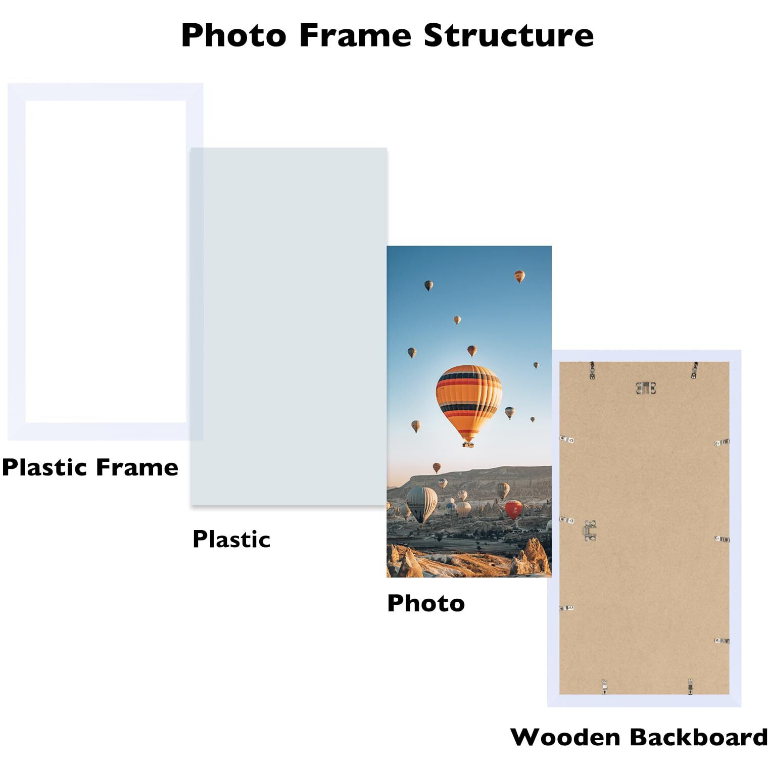 Jcjmy 8X17 Picture Frame White For Poster Photo Picture  Horizontal And Vertical Formats For Wall Hanging  8 X 17 Wall Gallery Poster Photo Frame For 8 By 17 Photos Posters  White