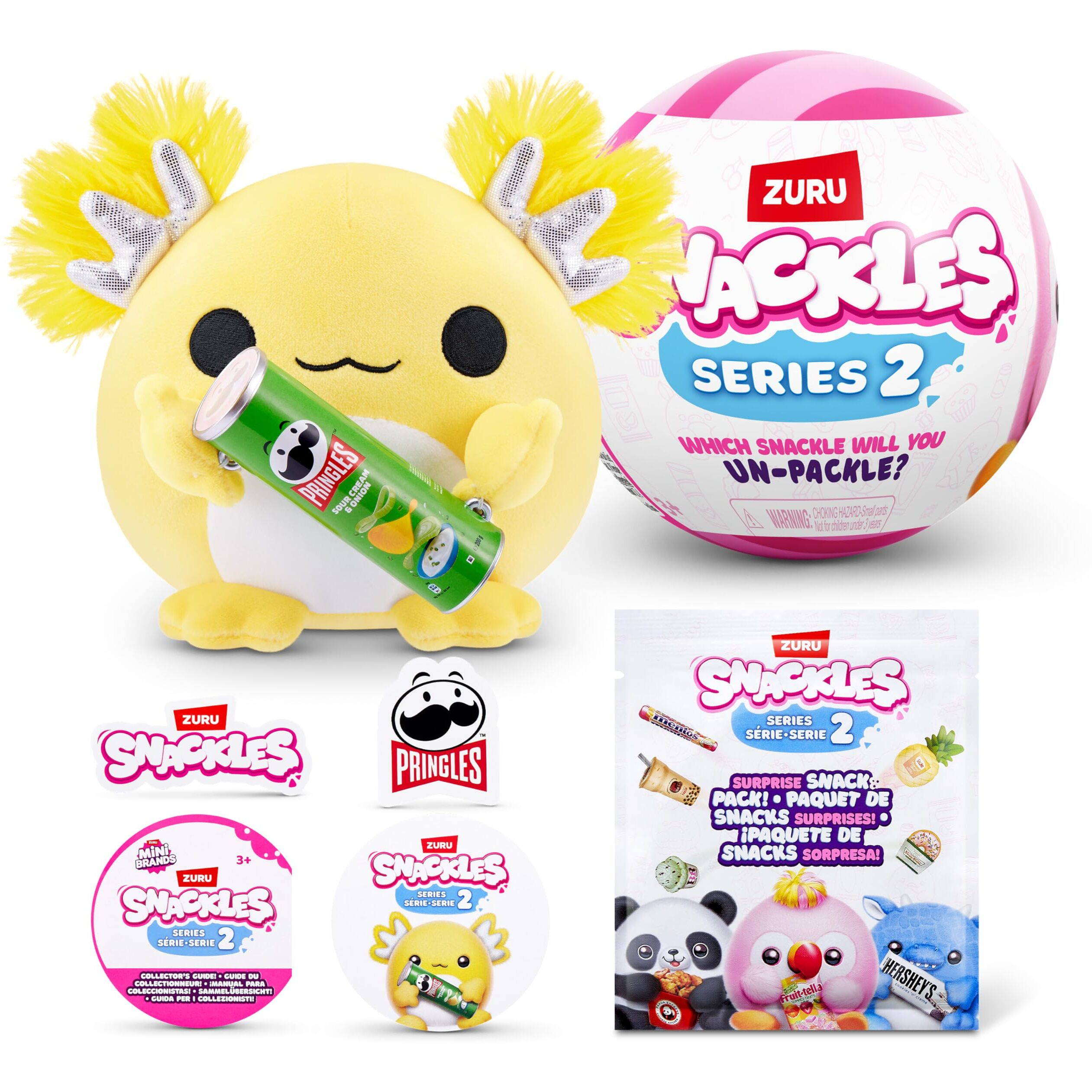 Snackles Series 2 5-Inch By Zuru Cuddly Squishy Comfort 5-Inch Plush With Licensed Snack Brand Accessory