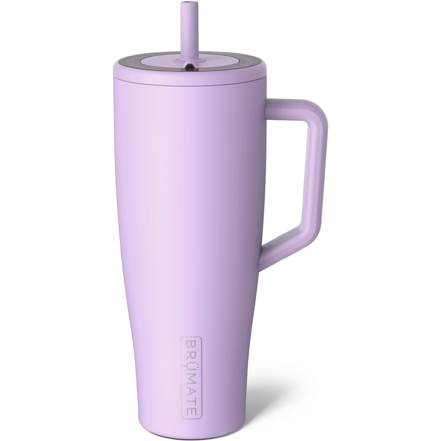 Brate Era 40 Oz Tumbler With Handle And Straw | 100% Leakproof Insulated Tumbler With Lid And Straw | Made Of Stainless Steel | Cup Holder Friendly Base | 40Oz (Lavender)