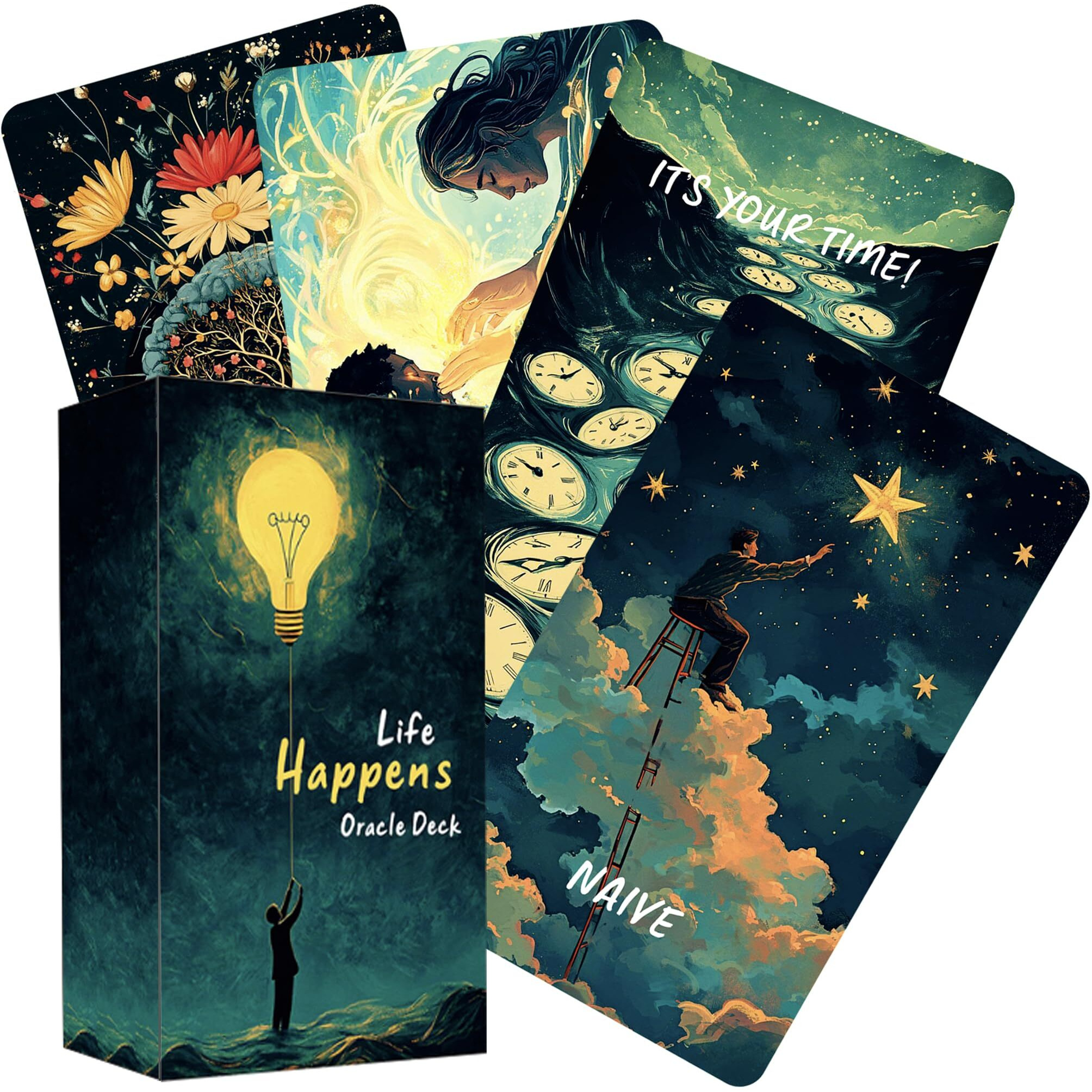 Vzmeiyre Life Happens Oracle Cards  Love Oracle Cards For Beginners  Clarifying Life Situations Oracle Deck  Spiritual Guidance