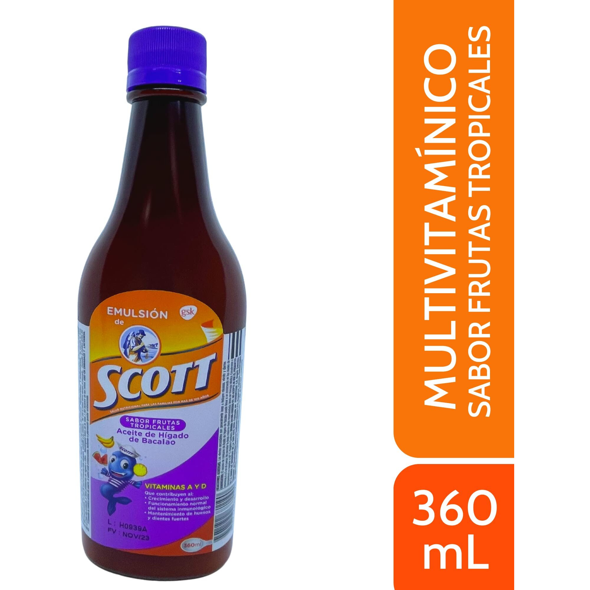 Emulsion De Scott Frutas Tropicales (Tropical Fruit) (360 Ml)