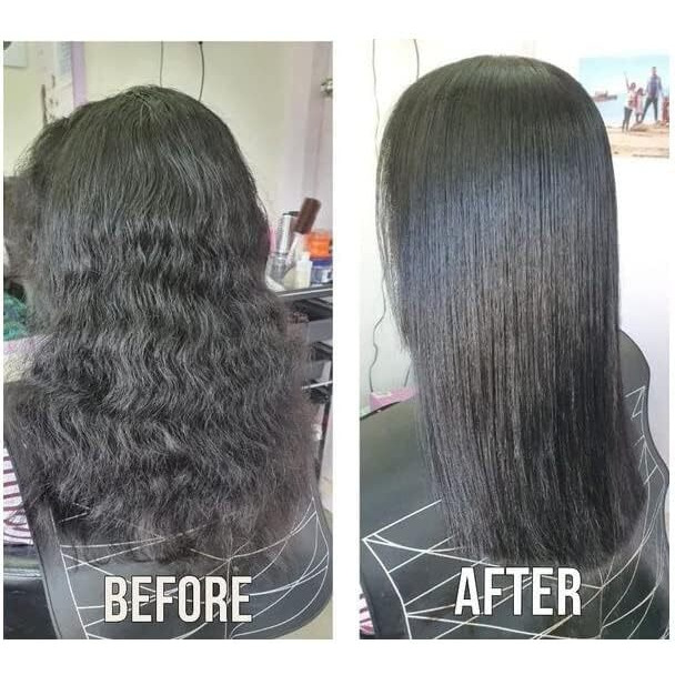 Ahglow Hair Straightening And Rebonding System With Keratin. Extra Strength Formula. The Complete System That Straightens Wavy  Curly  Frizzy Hair The Smooth  Silky  Shiny Way 165 Gram Pouches