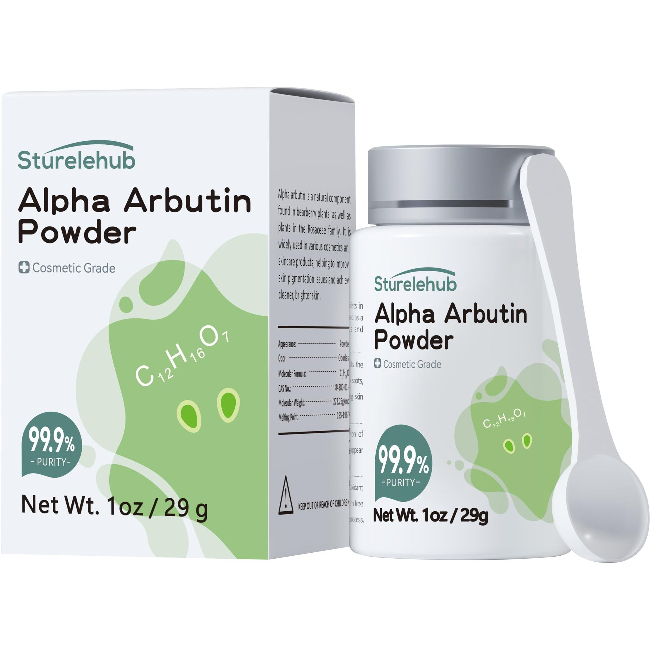 Alpha Arbutin Powder  1Oz 99.9% Purity  Cosmetic Grade  Alpha Arbutin Powder For Homemade Cosmetics