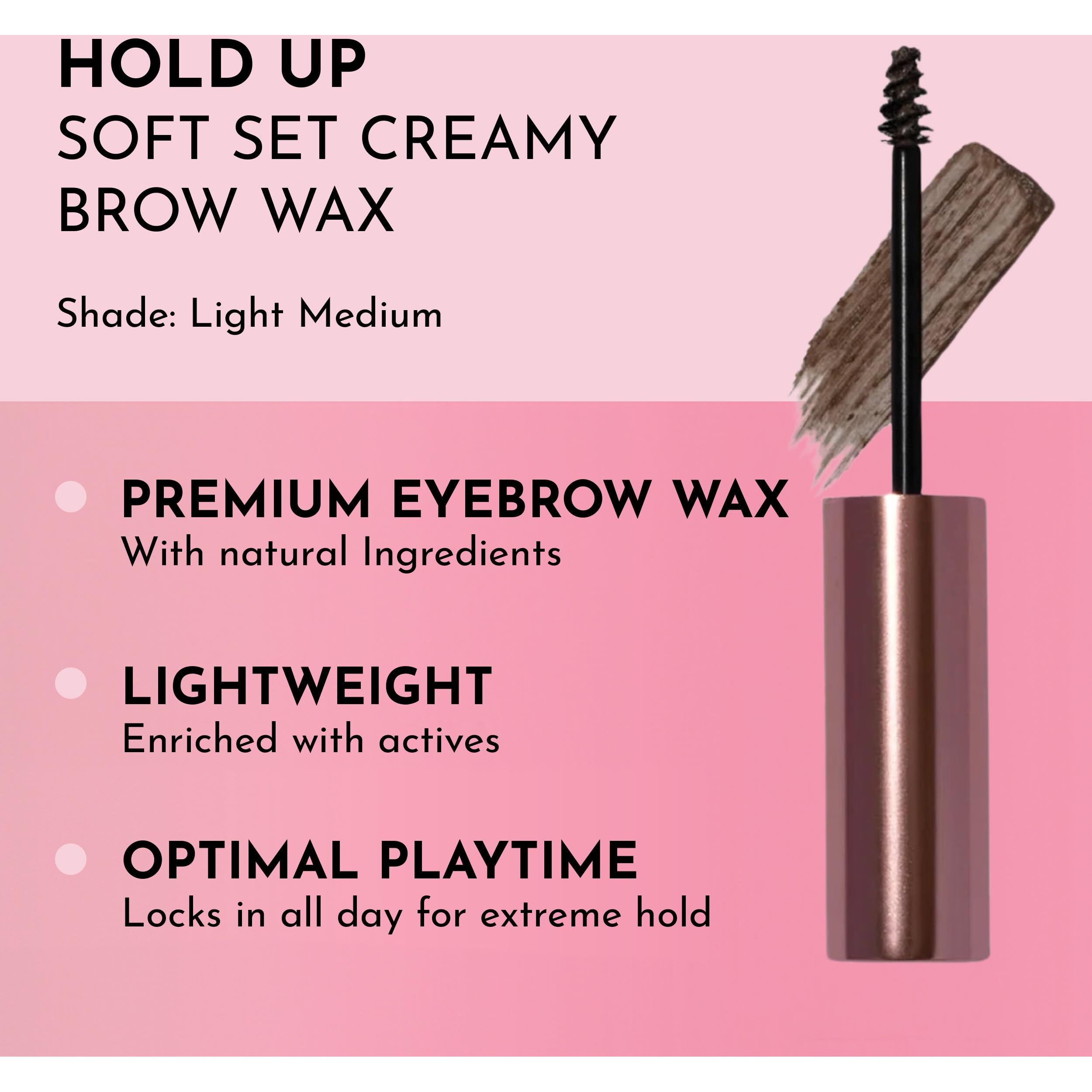Lawless Hold Up Soft Set Creamy Brow Wax  Light Medium  Brown  0.23 Ounce