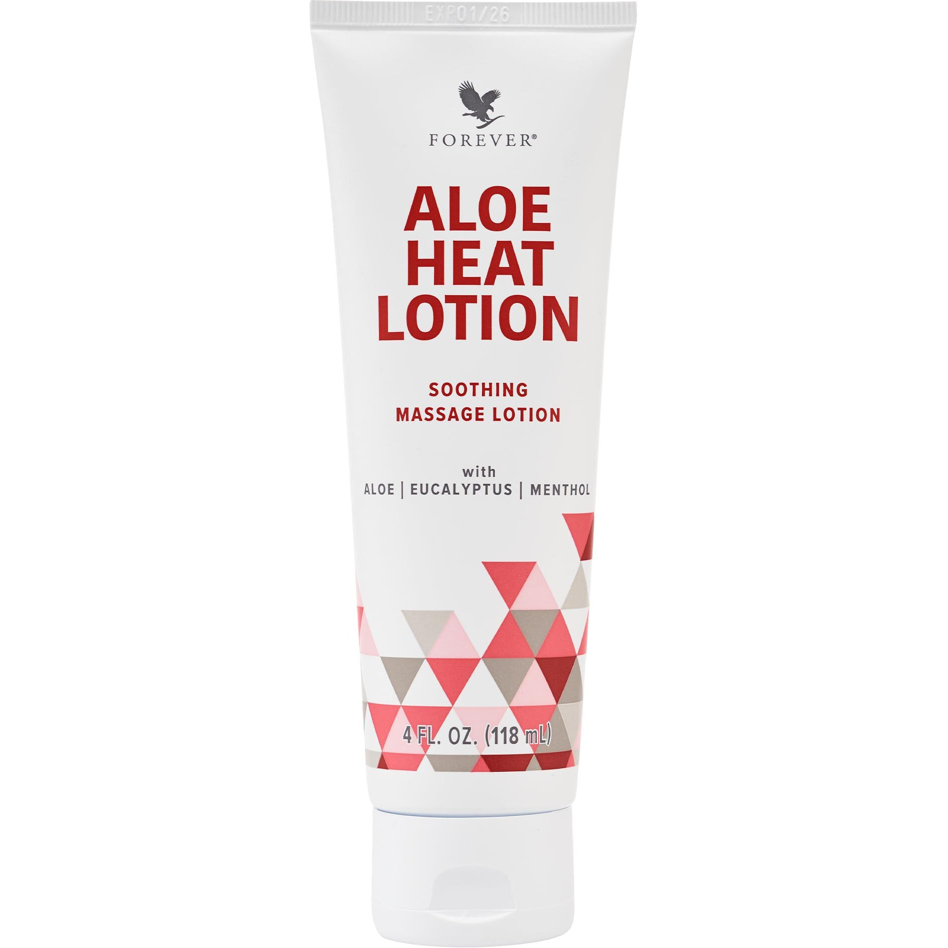 Forever Living - Aloe Heat Lotion With Menthol And Eucalyptus Fragrance  Comfort And Skin Nourishment  Vegan-Friendly Formula  4 Fl Oz