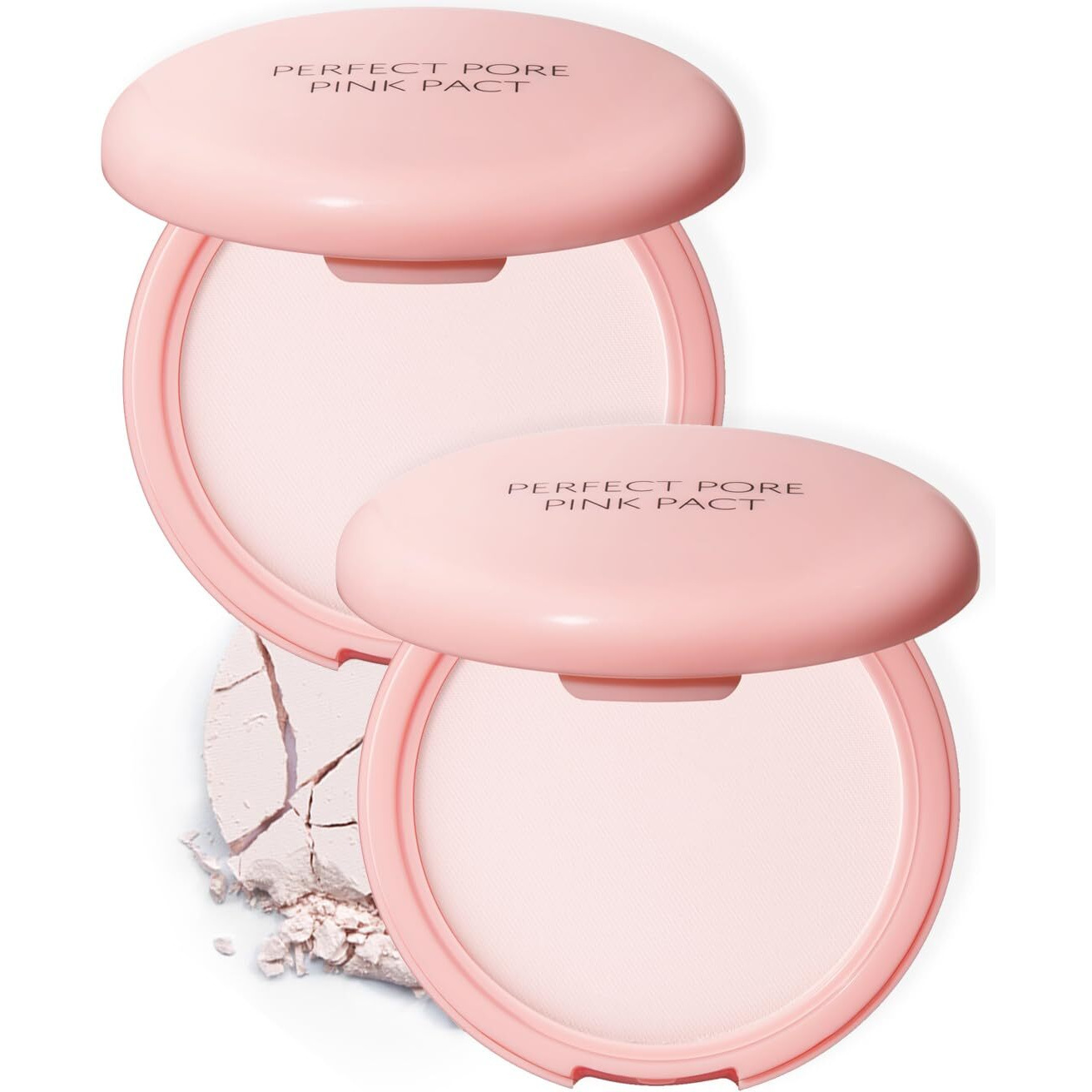 Thesaem Saemmul Perfect Pore Pink Pact - Makeup Finishing Pressed Powder For Sebum Control And Pore Minimization  Soothes Sensitive Skin With Calamine  Setting Powder  Clumps Free 12G. 2 Pack