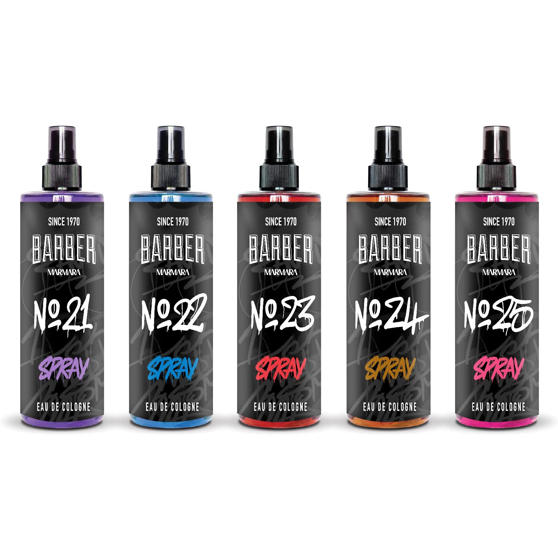 Barber Marmara Eau De Cologne Pump Spray Mens Graffiti After Shave Men's Fragrance Water Shaving Water Men Barber Men's Fragrances Body Spray Barbershop 400Ml (400 Ml  No22)