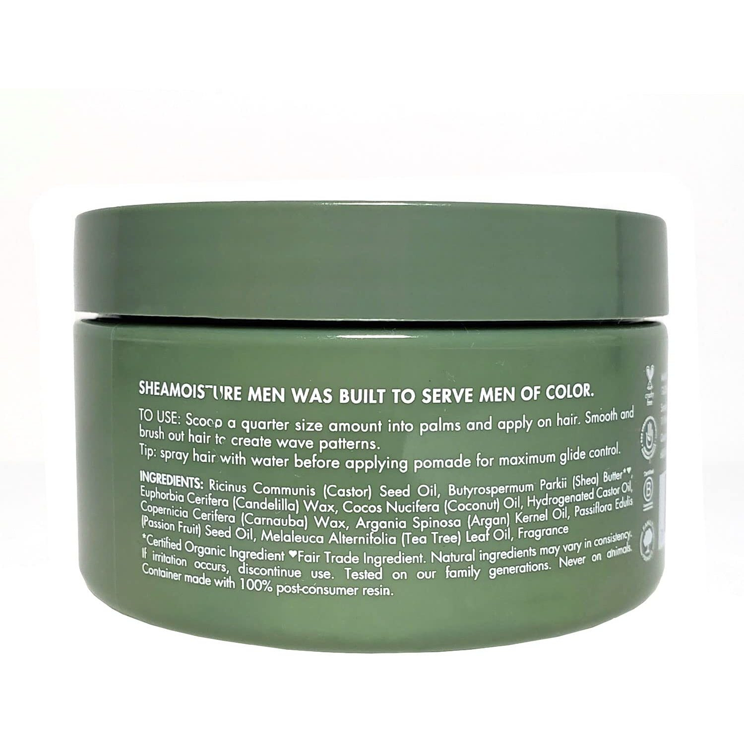 Sheamoisture Men Waves Pomade Argan Oil And Shea Butter - Hair Care Styling Product For Frizz Control And Waves - Men's Styling Hair Wax 4 Oz (1)