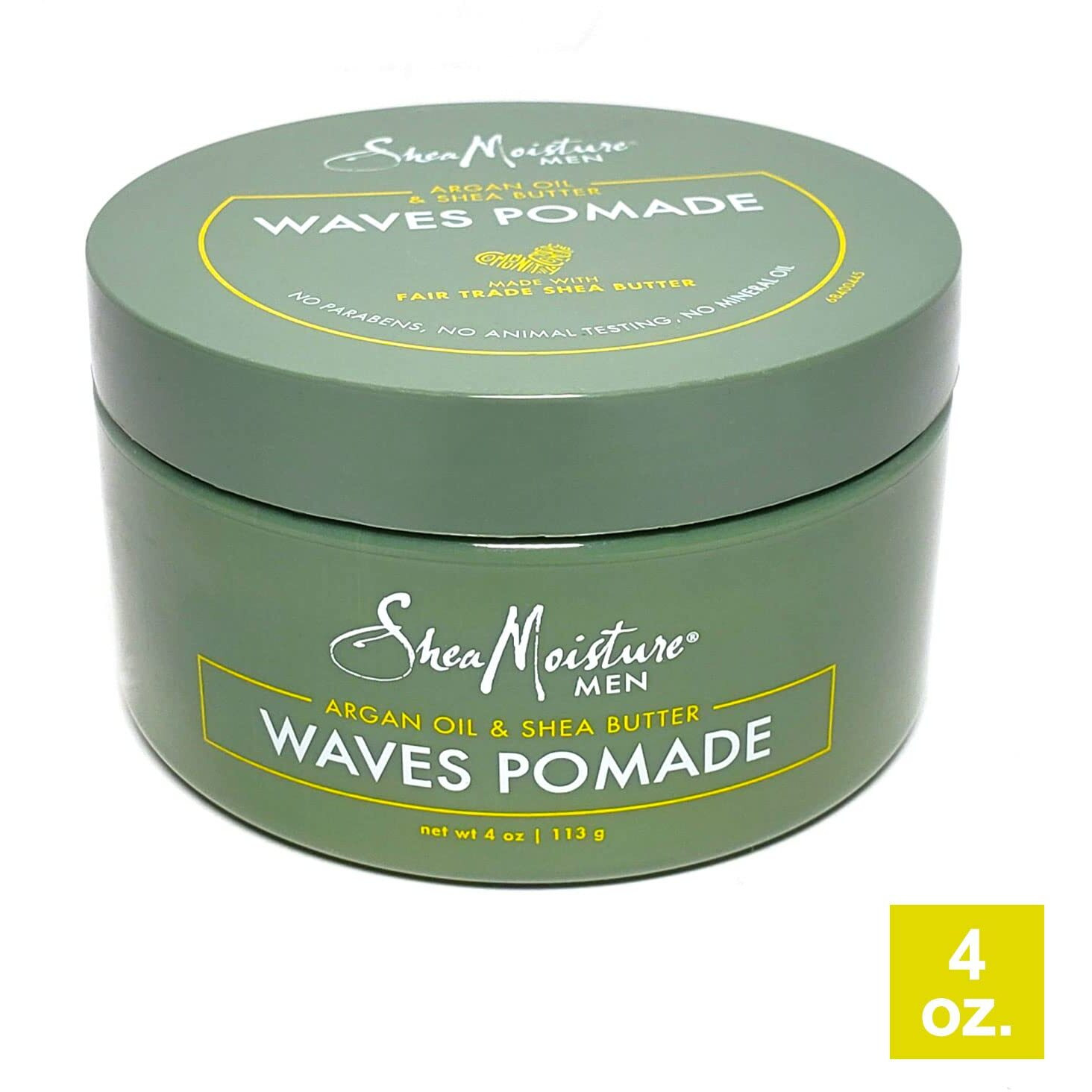 Sheamoisture Men Waves Pomade Argan Oil And Shea Butter - Hair Care Styling Product For Frizz Control And Waves - Men's Styling Hair Wax 4 Oz (1)