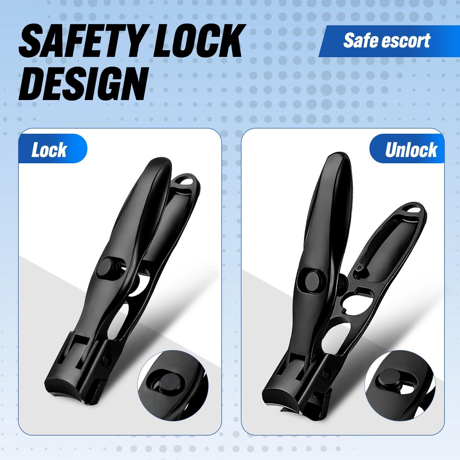 Swocky German Nail Clippers  Premium Stainless Steel Wide Jaw Anti Splash Design Ultra Sharp Heavy Duty Clippers With Ergonomic Lever Perfect For Men Women  And Seniors