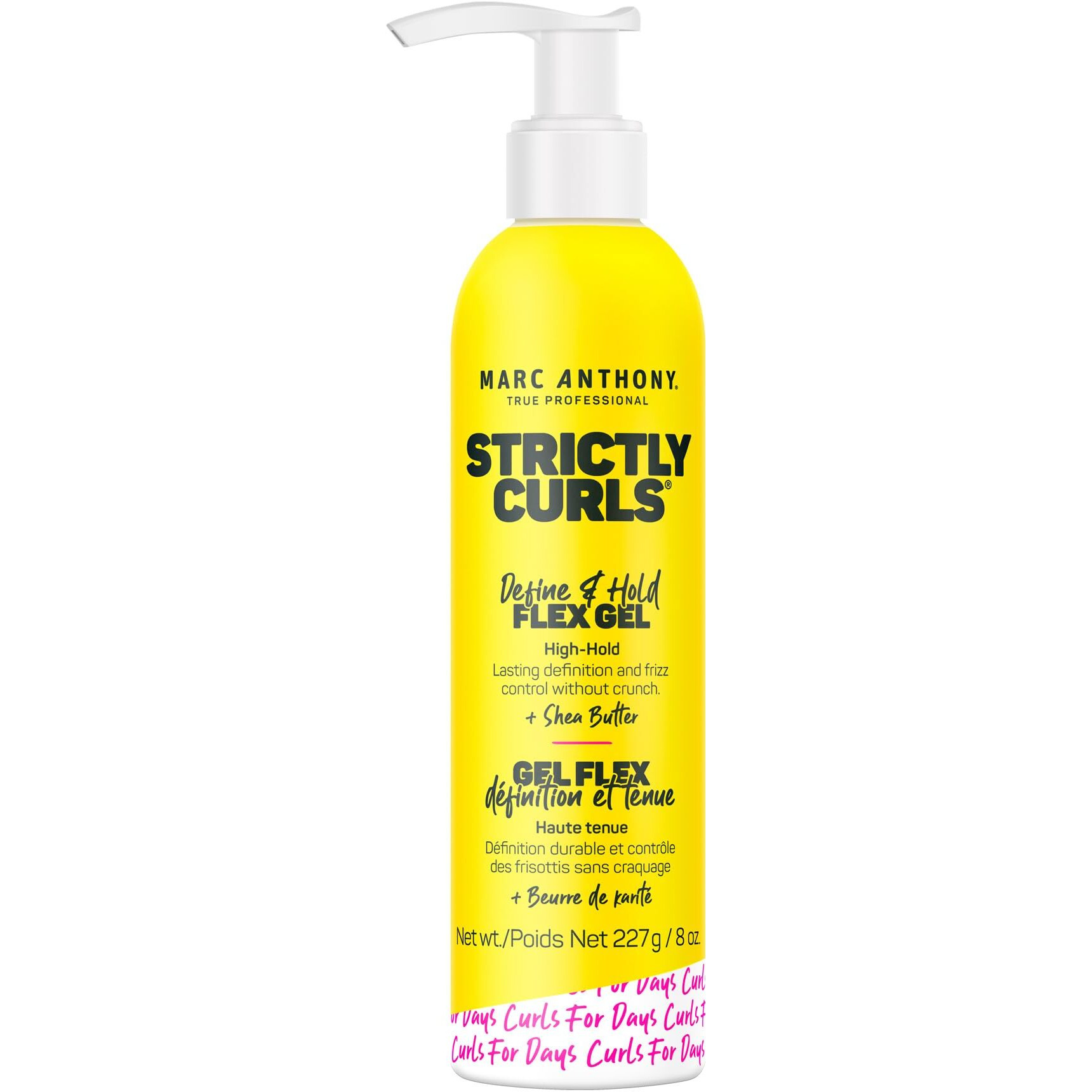 Marc Anthony Define & Hold Flex Hair Styling Gel  Strictly Curls - Medium To Coarse Curls - High Hold  Long-Lasting Frizz Control & Added Shine With Shea Butter - Anti-Frizz Hair Products For Women