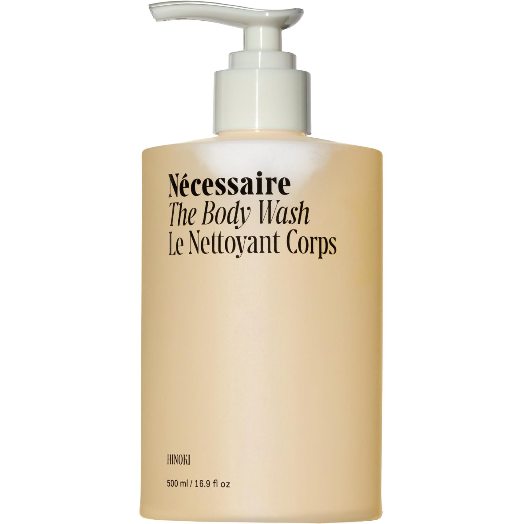 NCessaire The Body Wash Hinoki. Natural Body Wash For Women & Men  Softening Shower Gel With Gentle Exfoliating Acids Aha/Bha/Pha. Gel Cleanse 16.9 Fl Oz
