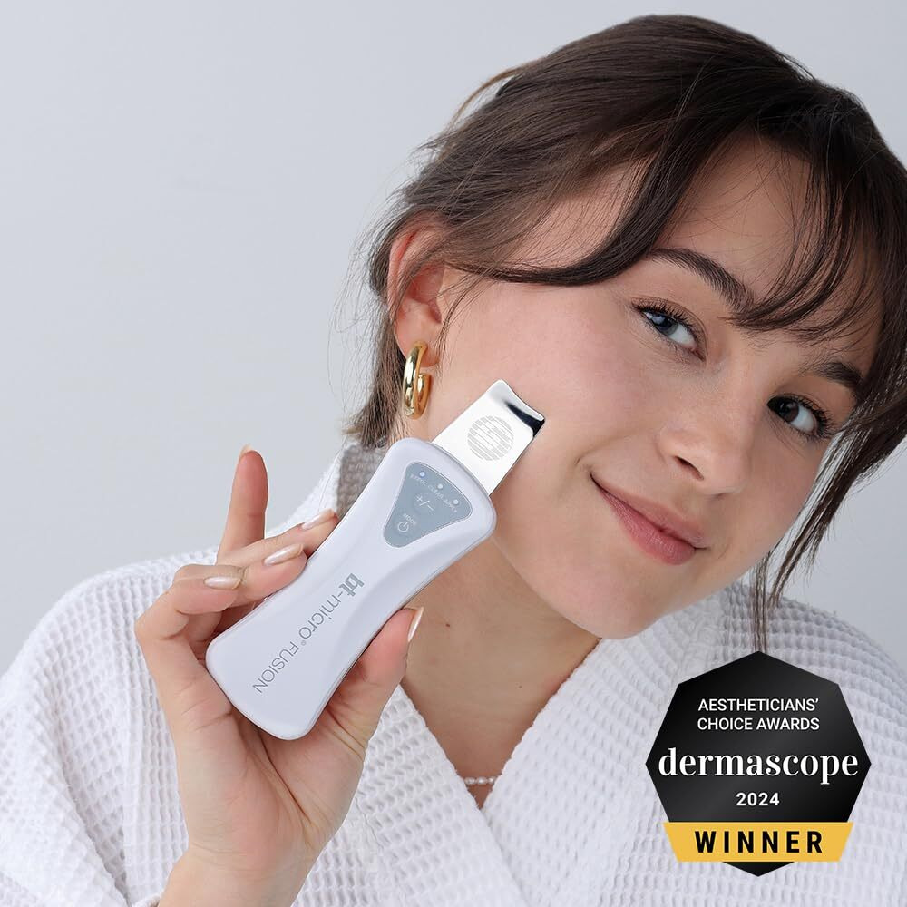 Bio-Therapeutic Bt-Micro Fusion Ultrasonic Skin Exfoliation. Smooth Skin  Clear Congestion  Superior Blackhead Extraction  3 Modes 2 Power Levels  Stainless Steel Applicator  Rechargeable