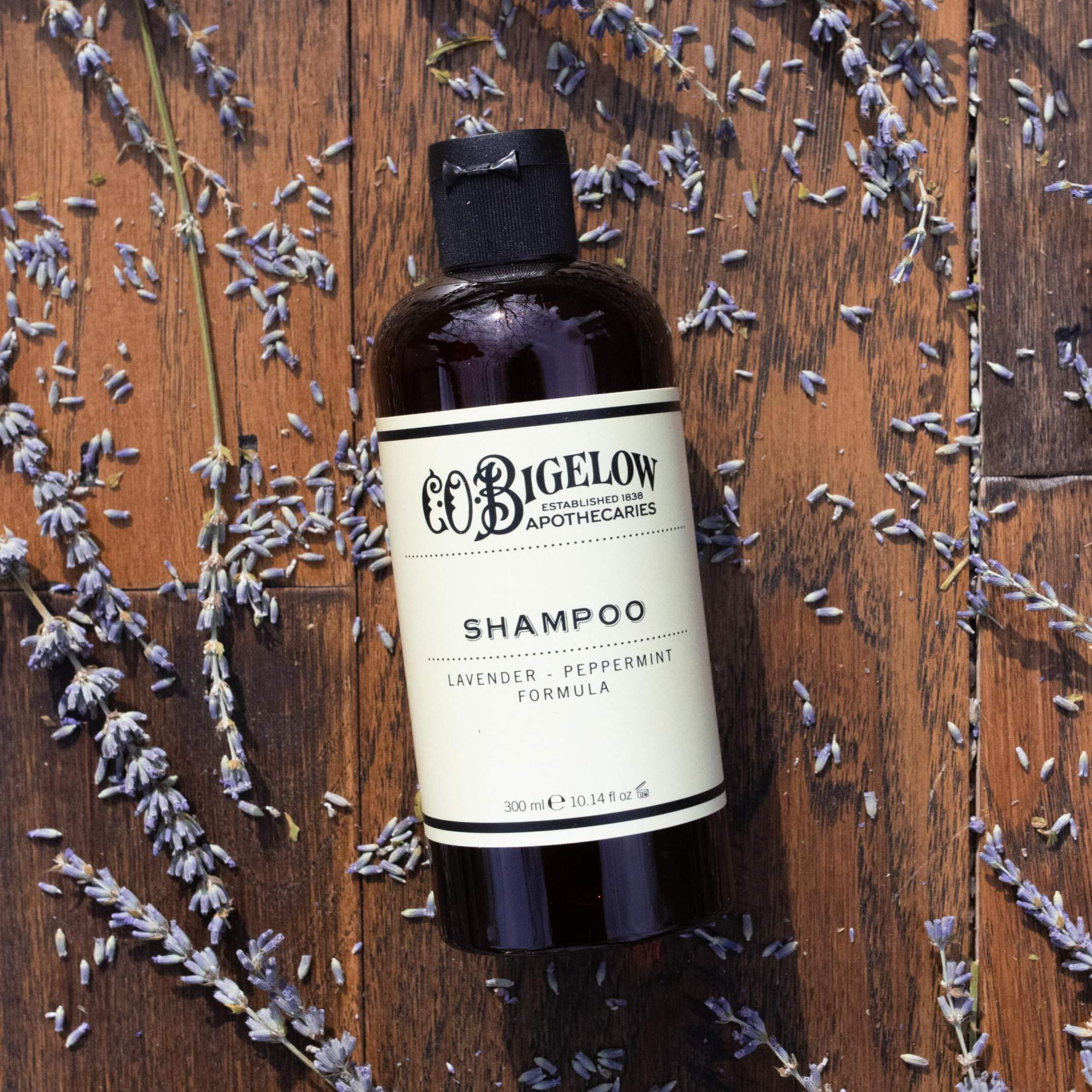 C.O. Bigelow Shampoo  Lavender Peppermint Shampoo Cleanses & Soothes Hair & Scalp  Luxury Shampoos For Men & Women  10.4 Fl Oz.