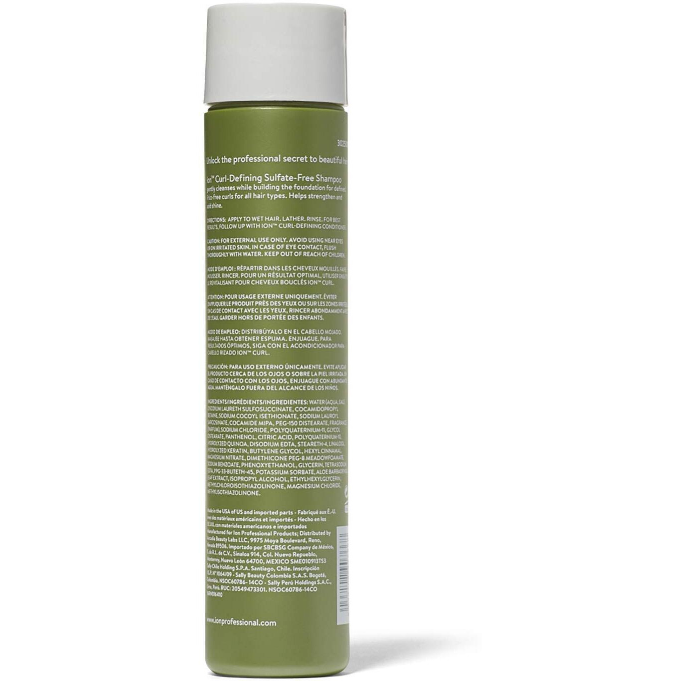 Ion Curl Defining Shampoo  Paraben Free  Sulfate Free  Antifrizz  Strengthening  Adds Shine