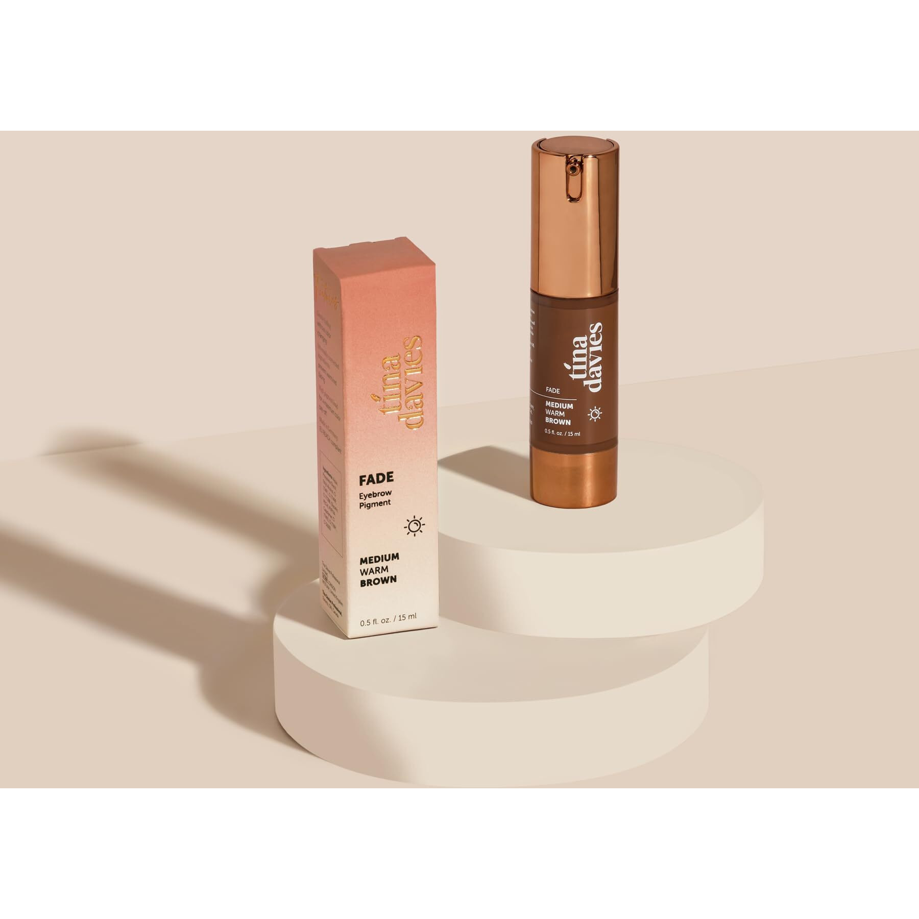 Tina Davies Fade Eyebrow Pigments  Medium Warm Brown 15Ml