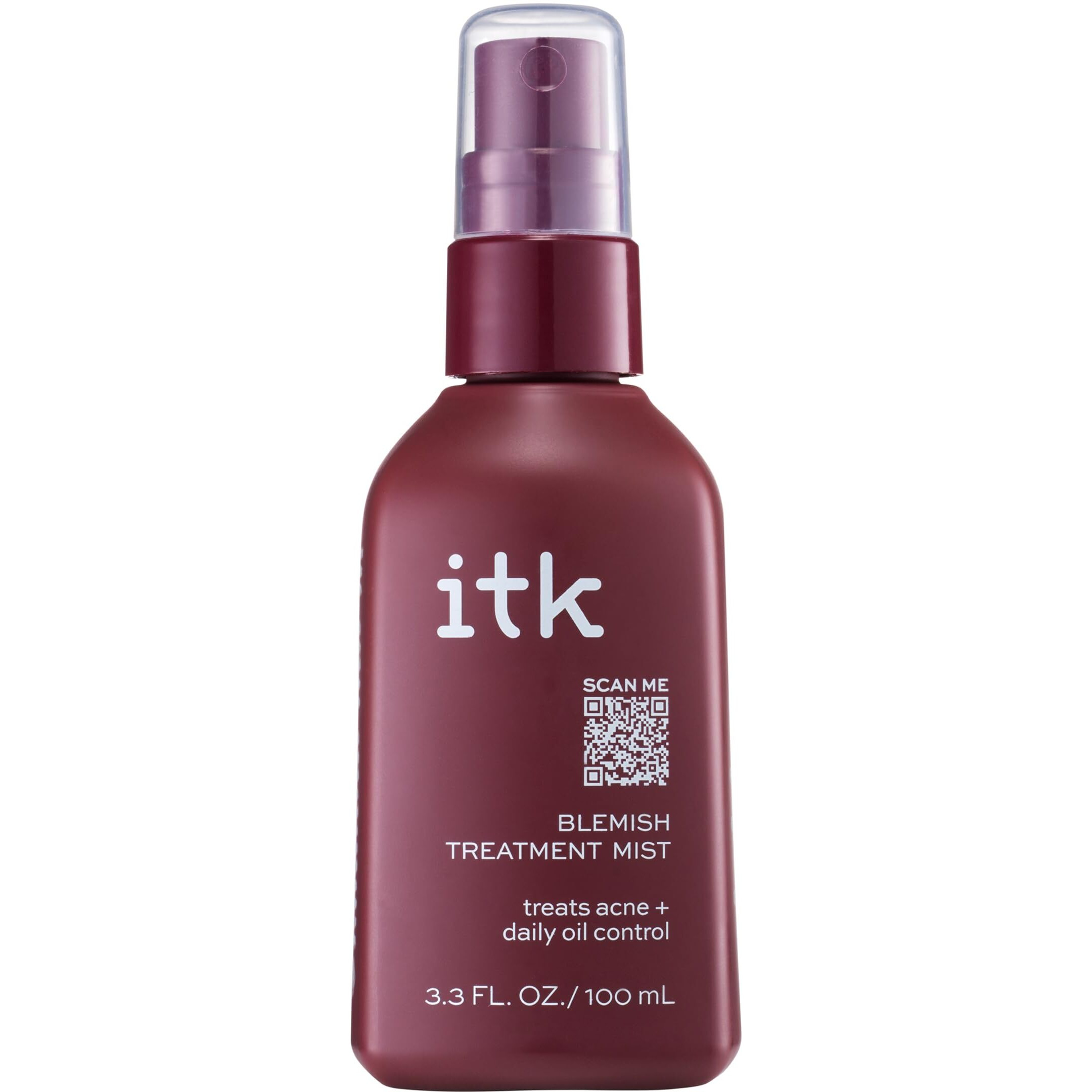 Itk Skincare Salicylic Acid Spray For Face & Body Acne - Blemish-Fighting Treatment For Body Acne  Bacne  Blackheads  Pimples & Blemishes - Bha Blemish Facial Mist Post Workout - 3.3Oz Spray Bottle