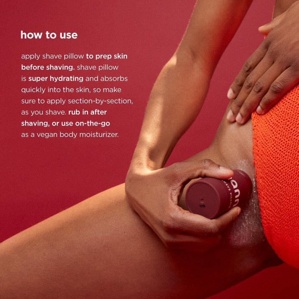 Hanni Shave Pillow  Shaving Gel For Women And Men  Hair Removal Products For Pubic  Body Hair Or Legs  In-Shower/Waterless Razor  Travel Friendly Skin Care Moisturizer  Women's Grooming  3 Oz