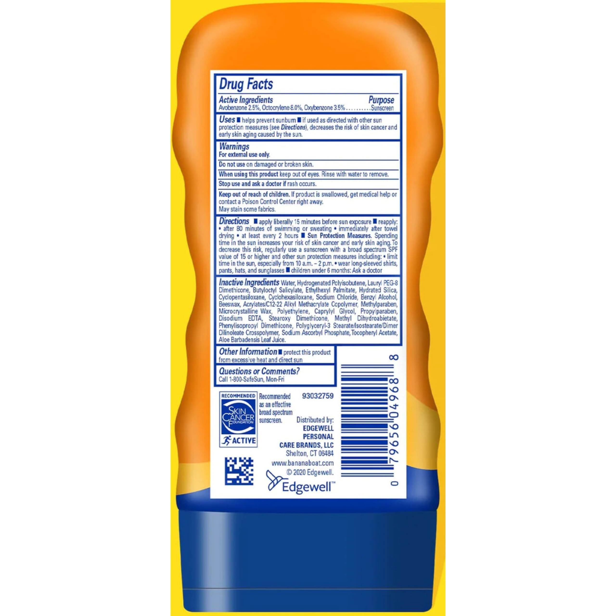 Banana Boat Sport Performance Sunscreen Lotion Spf 100  4-Ounce Bottles (Pack Of 2) By Banana Boat