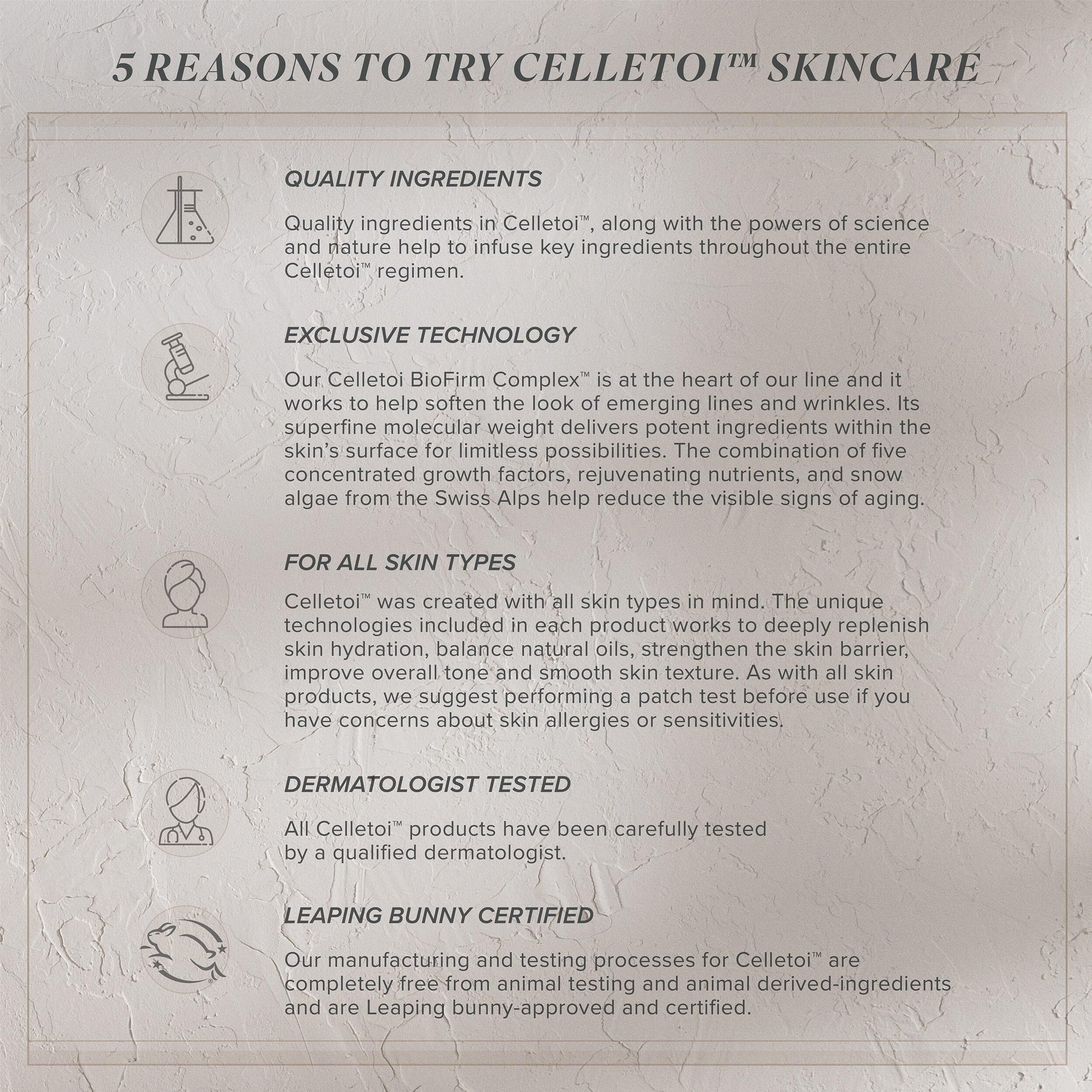 Isagenix Celletoi Firming Cashmere Cream - Hydrating  Soothing  Dermatologist Tested - Gentle On Skin  Cruelty Free  Vegan - Infused With Hyaluronic Acid And Ceramides - Leaping Bunny Certified