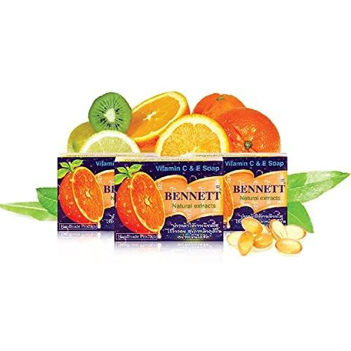 Bennett Vitamin C&E Soap Natural Extracts/Thai Soap 130 G.