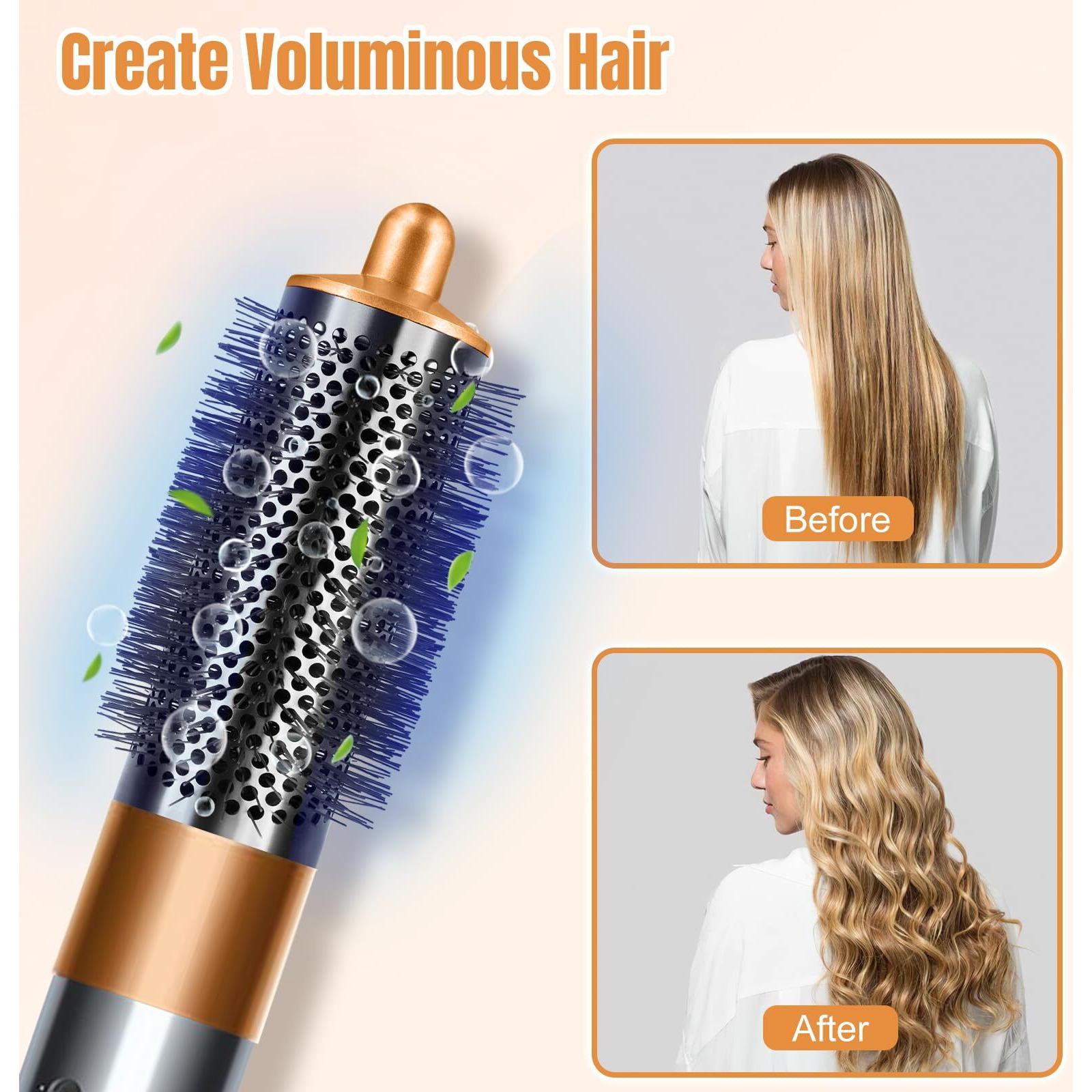 Round Volumizing Brush For Dyson Airwrap Hs01 Hs05 Attachment  For Dyson Hair Styling  Part Number 969489-01 970750-01