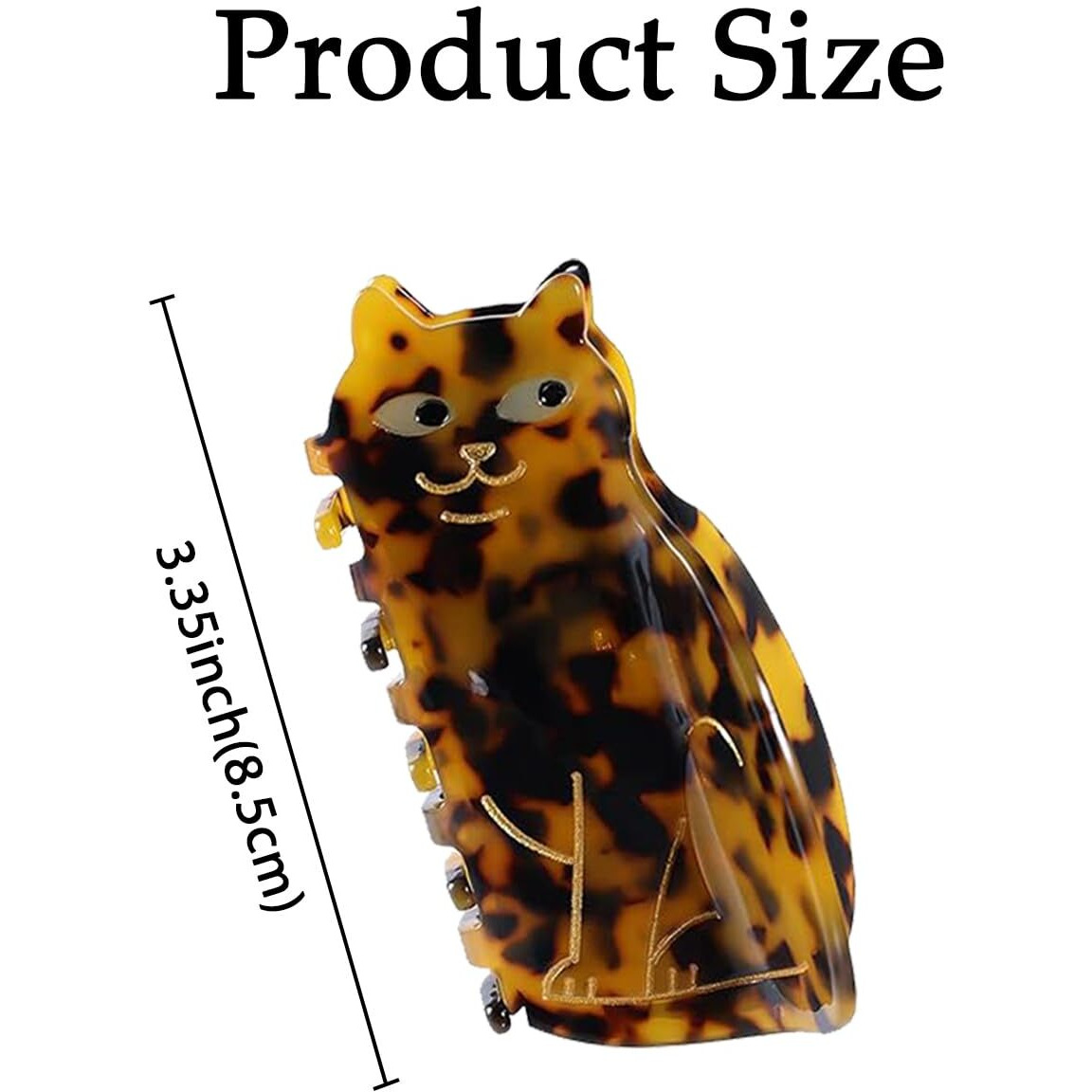 Cat Claw Clip  Cat Hair Clip  Tortoiseshell Cat  2 Pcs Cute Cat Claw Clips Suitable For Daily Wear  Birthday  Party And Other Special Days  Foil Your Temperament (Leopard Print  Light Leopard Print)