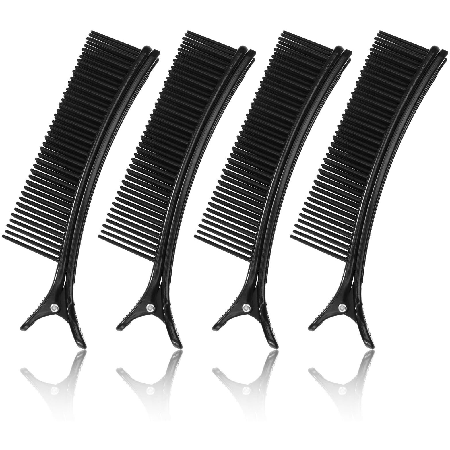Hakfoo 4 Pcs Grip Clips For Hair Sectioning  Quick And Efficient For Coloring  Cutting  Styling - Hair Diy Accessories
