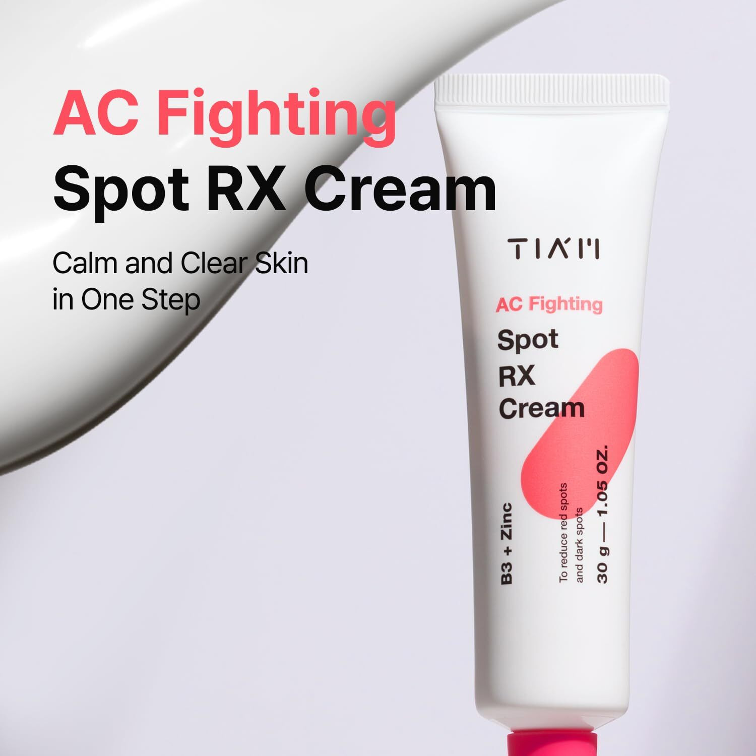 Tiam Ac Fighting Spot Rx Cream  1.05 Oz  Intensive Blemish & Redness Care With Spicules And 10% Niacinamide  Even Skin Tone  Suitable For Acne-Prone Skin  Korean Skin Care