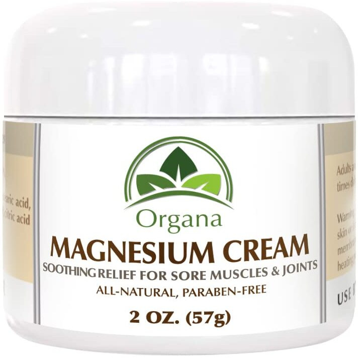 Organa Magnesium Cream - Fast-Absorbing Magnesium Lotion For Sleep - Topical Magnesium Lotion For Leg Cramps  Sore Muscles & Tired Joints - Fast Absorbing And Fast Acting Foot Cream - Magnesium Butter