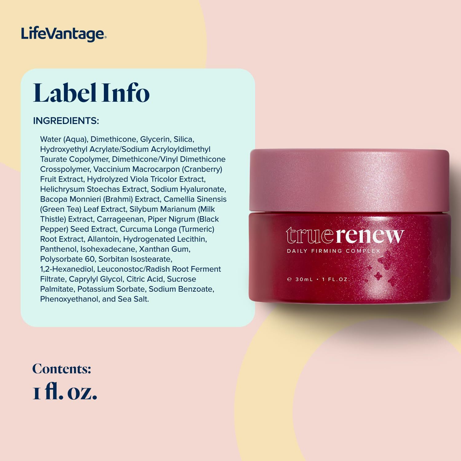 Truescience - Truerenew Daily Firming Complex - Face Cream That Combats 11 Signs Of Aging  Reclaim Your Radiance In 21 Days Better-Than-Retinol Alternative With Collagen Amplifiers - 1 Fl. Oz.