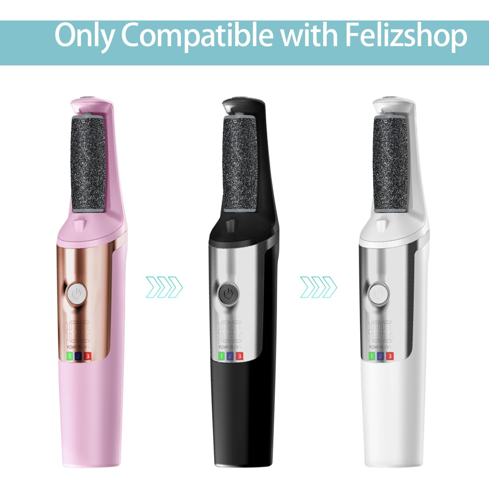 Felizshop 6 Pack Replacement Roller Refill Heads For Electric Foot Callus Remover  Electric Pedicure Tools Refill Heads With Extra Coarse  Regular Coarse  Fine Coarse 2 Each