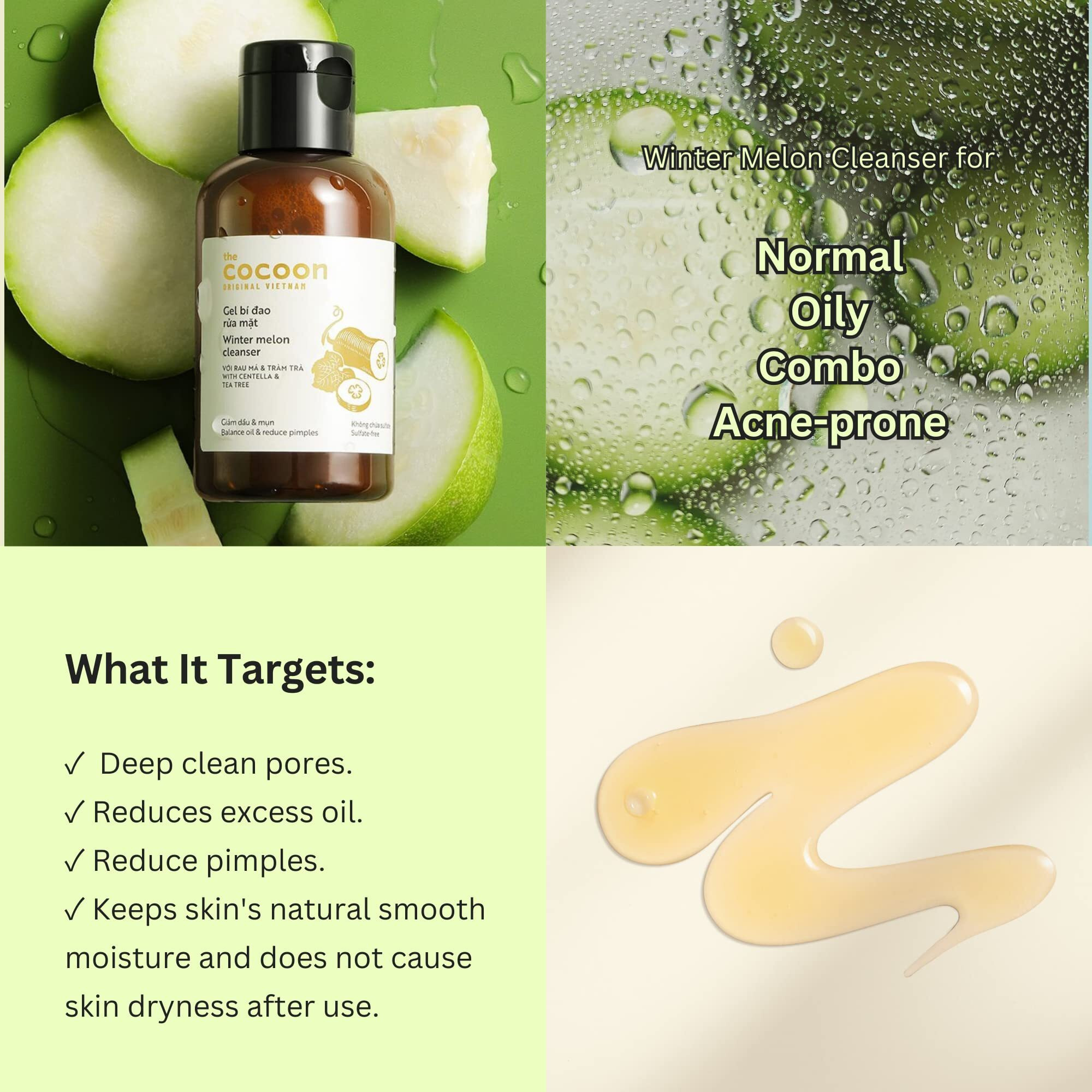 Cocoonoriginal Cocoon Winter Melon Cleanser (10.48 Fl Oz)