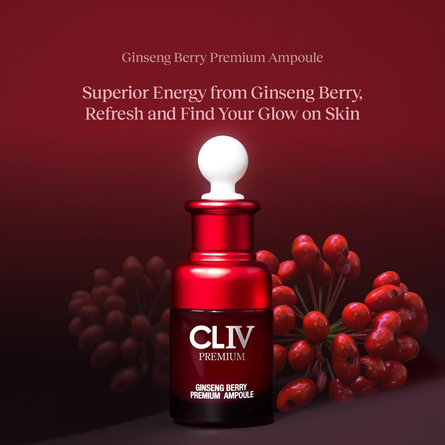 Cliv Ginseng Berry Premium Ampoule  Nourishing Facial Ampoule For Dry And Tired Skin  Healthy And Dewy Skin  Authentic Korean Skincare (Special Kit)