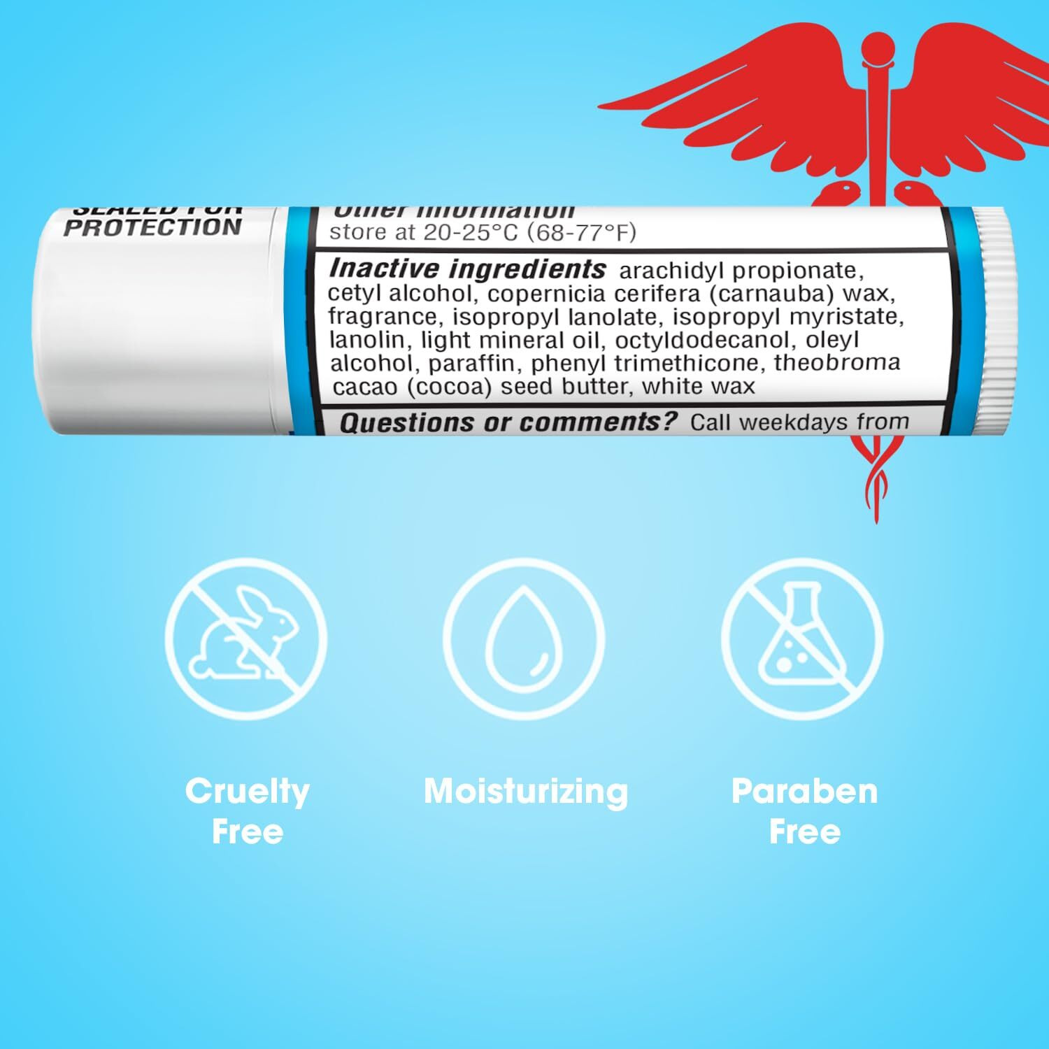 Chapstick Bulk Medicated Lip Balm 12-Pack - External Analgesic  Skin Protectant For Dry Lips & Cold Sore Pain Relief  0.15 Oz Ea