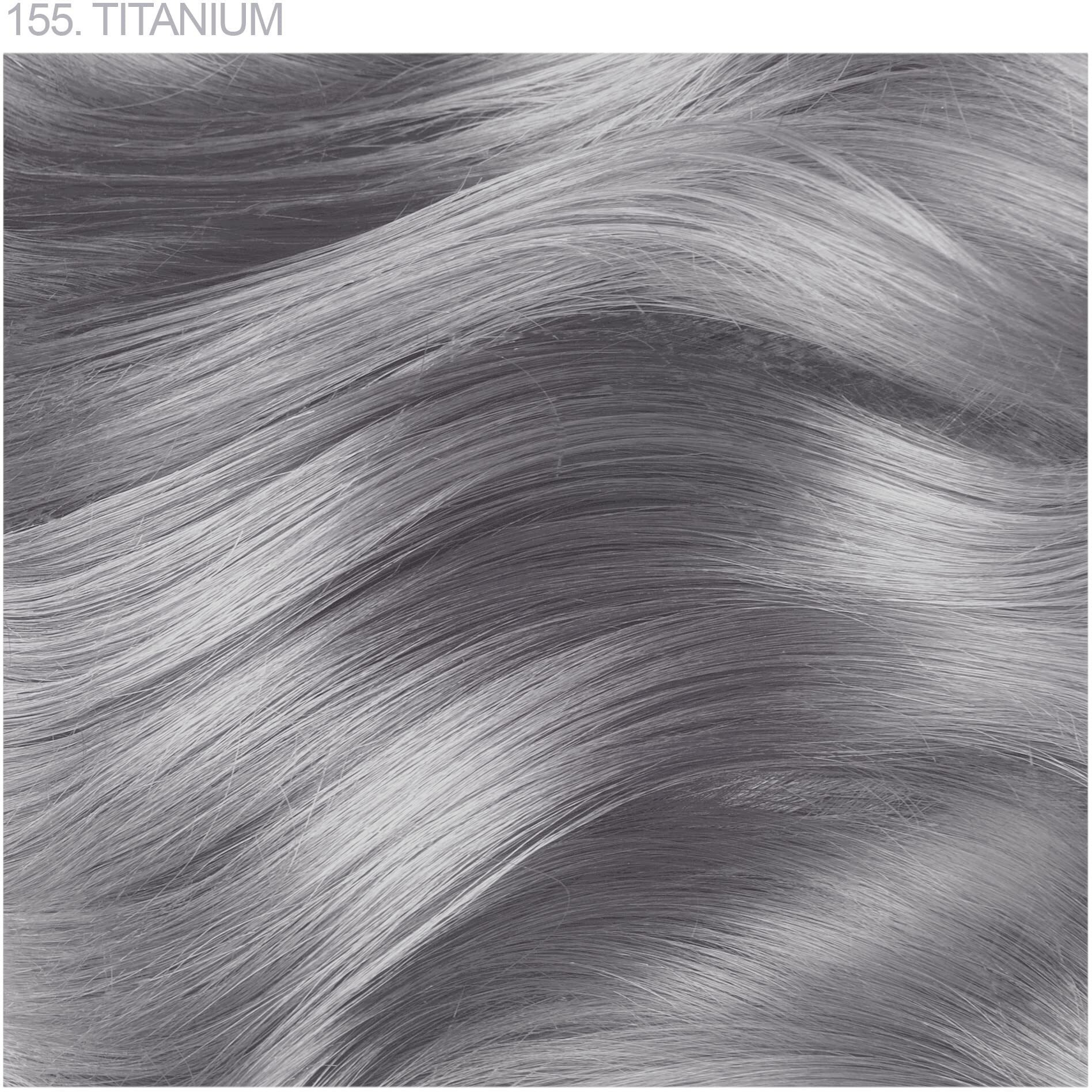Adore Semi Permanent Hair Color - Vegan And Cruelty-Free Hair Dye - 4 Fl Oz - 155 Titanium (Pack Of 1)