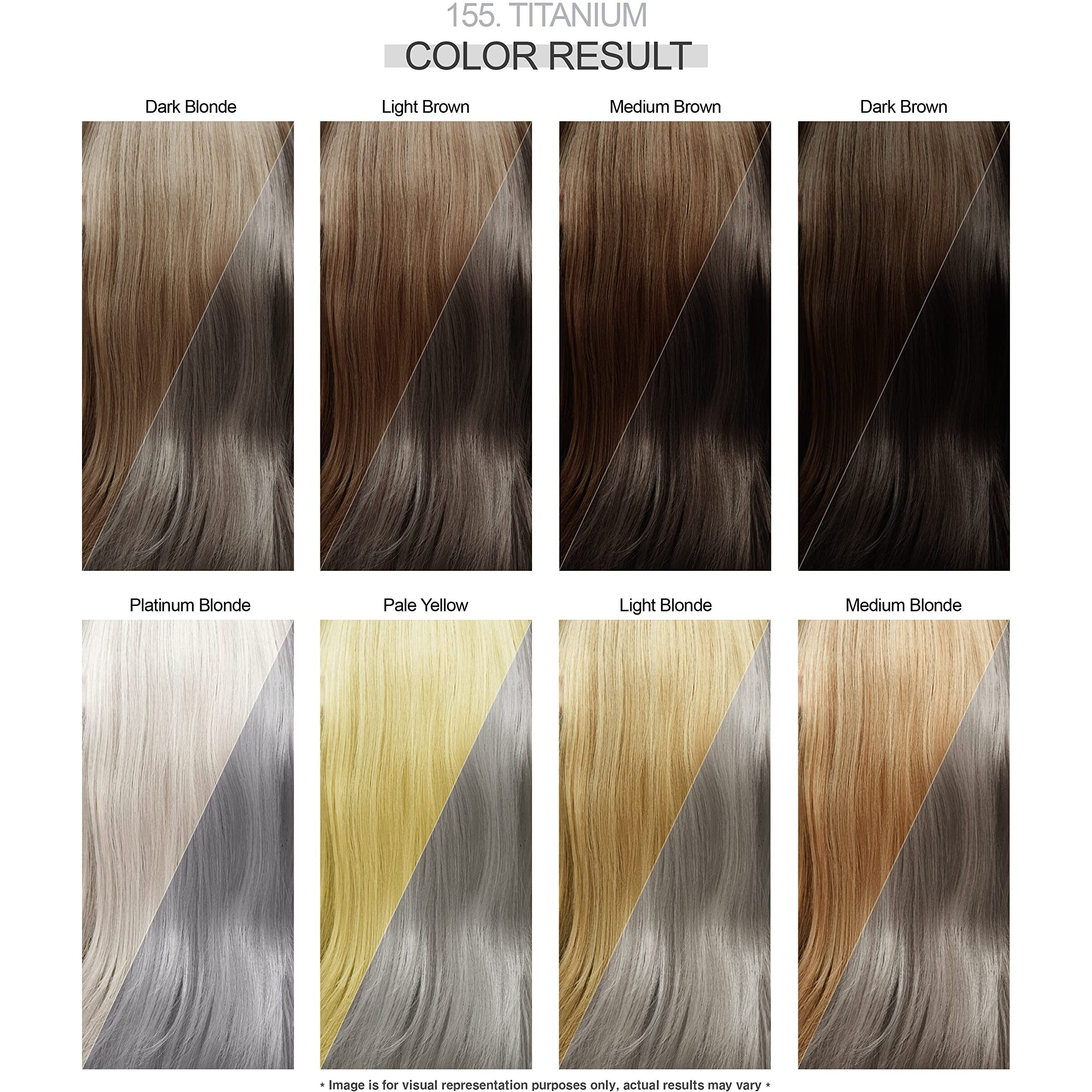 Adore Semi Permanent Hair Color - Vegan And Cruelty-Free Hair Dye - 4 Fl Oz - 155 Titanium (Pack Of 1)