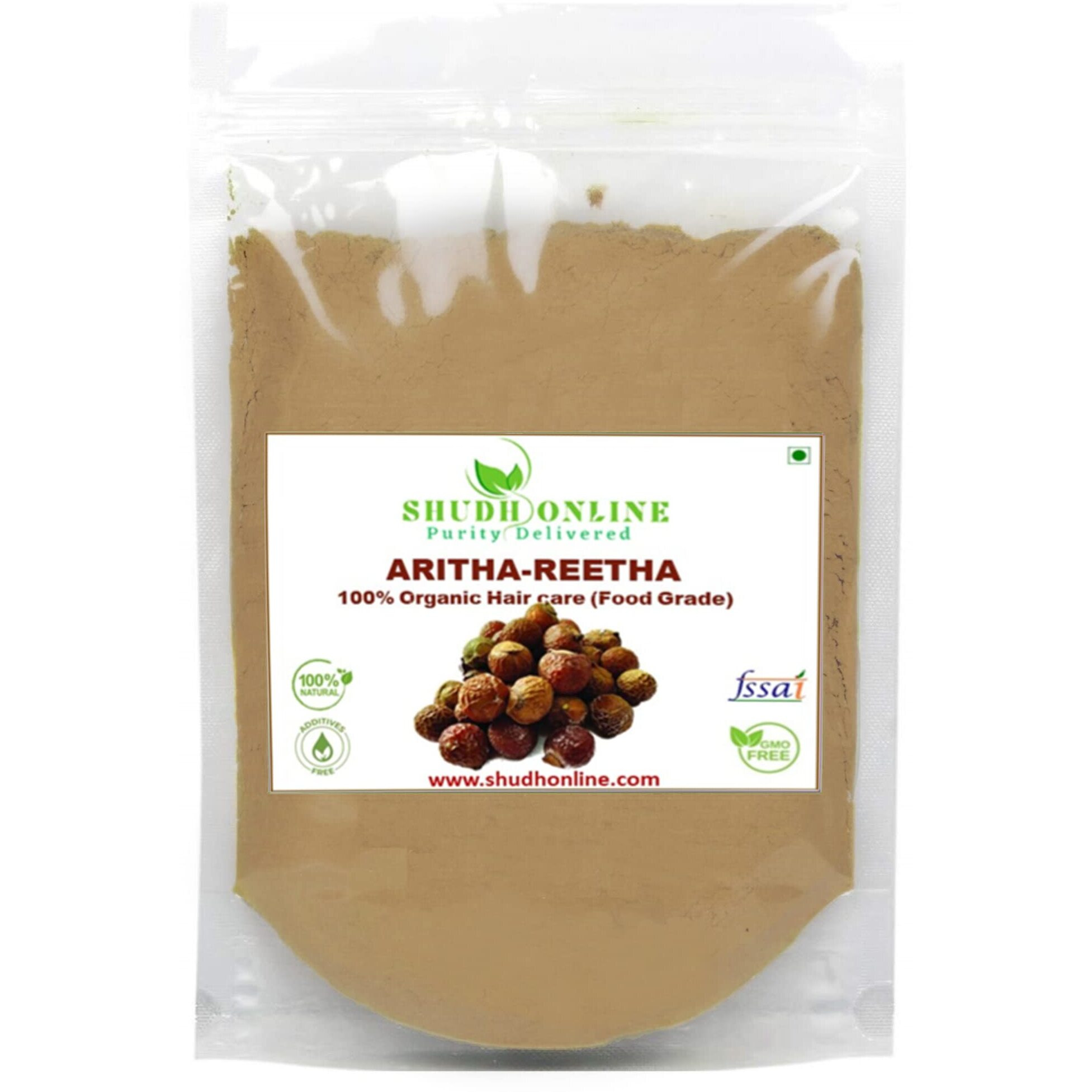 Homeda Reetha Powder For Hair  Organic Soap Nuts Powder For Hair (17 Oz - 500G) 100% Pure Indian Bath Powders - Aritha Powders For Hair Growth | Soap Berry Shampoo - Sapindus Mukorossi (1.1 Lb)