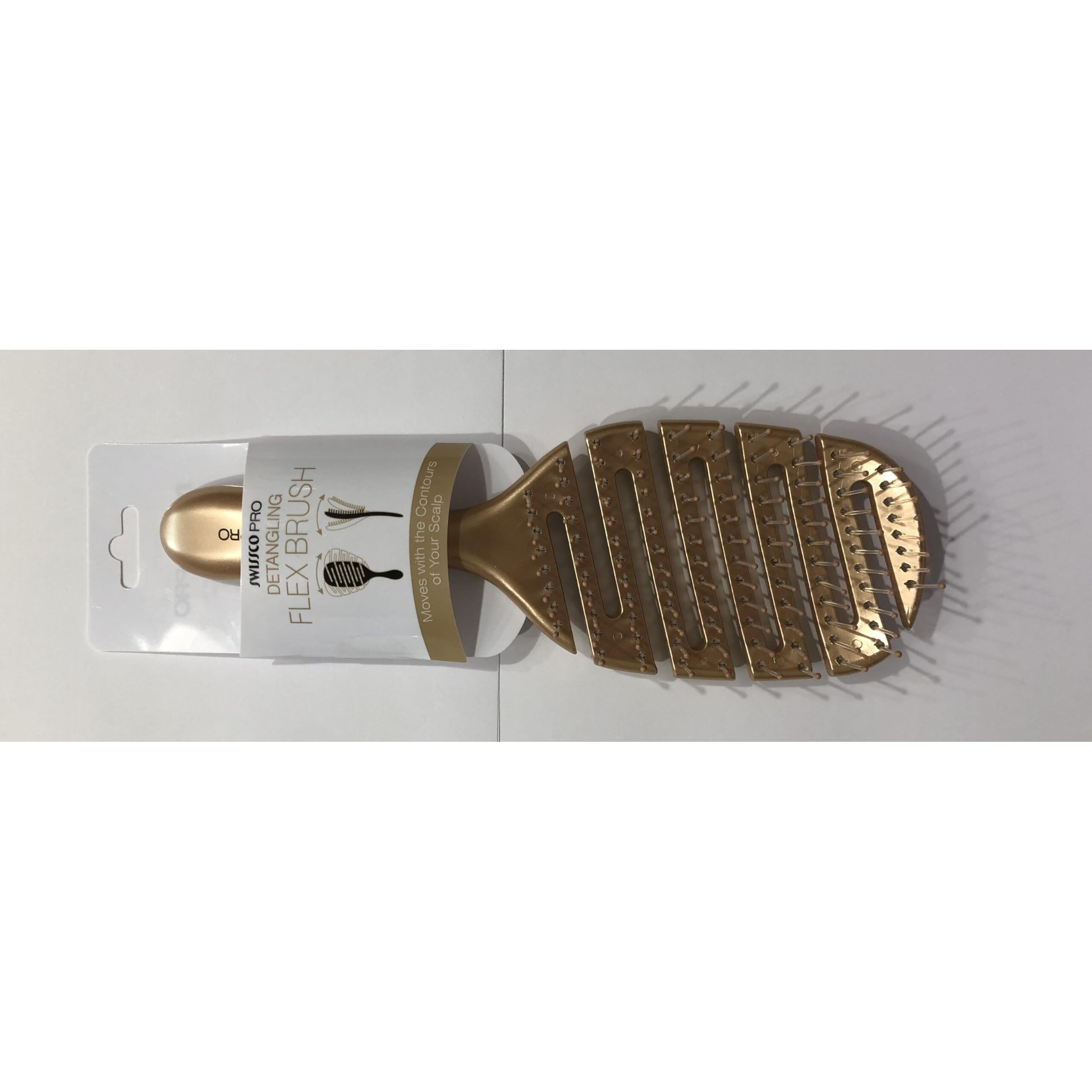 Swissco Pro Detangling Flex Brush (Gold)