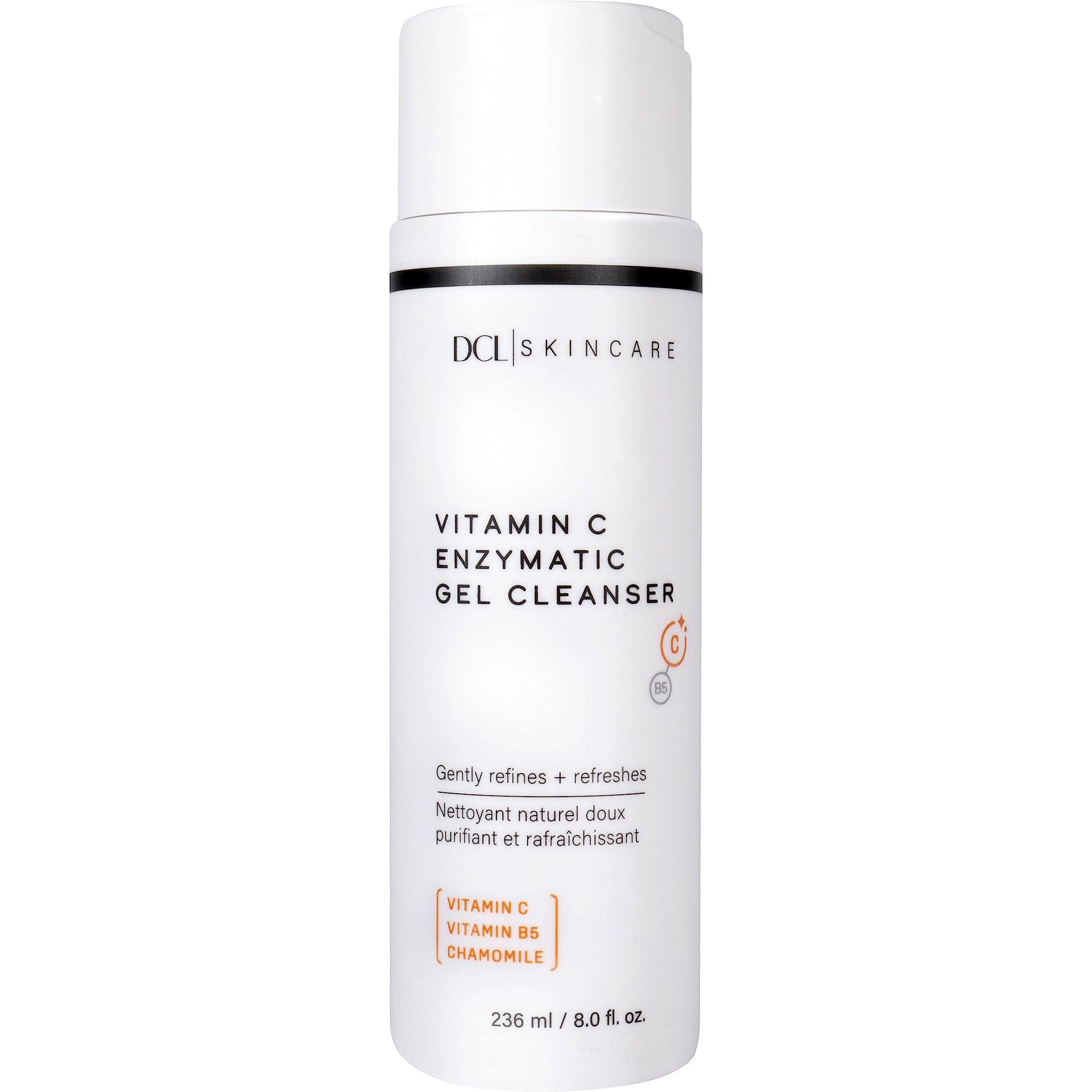 Dcl Skincare Vitamin C Enzymatic Gel Cleanser With Sugar Fruit Enzymes & Vitamins C/B5  6.7 Fl Oz