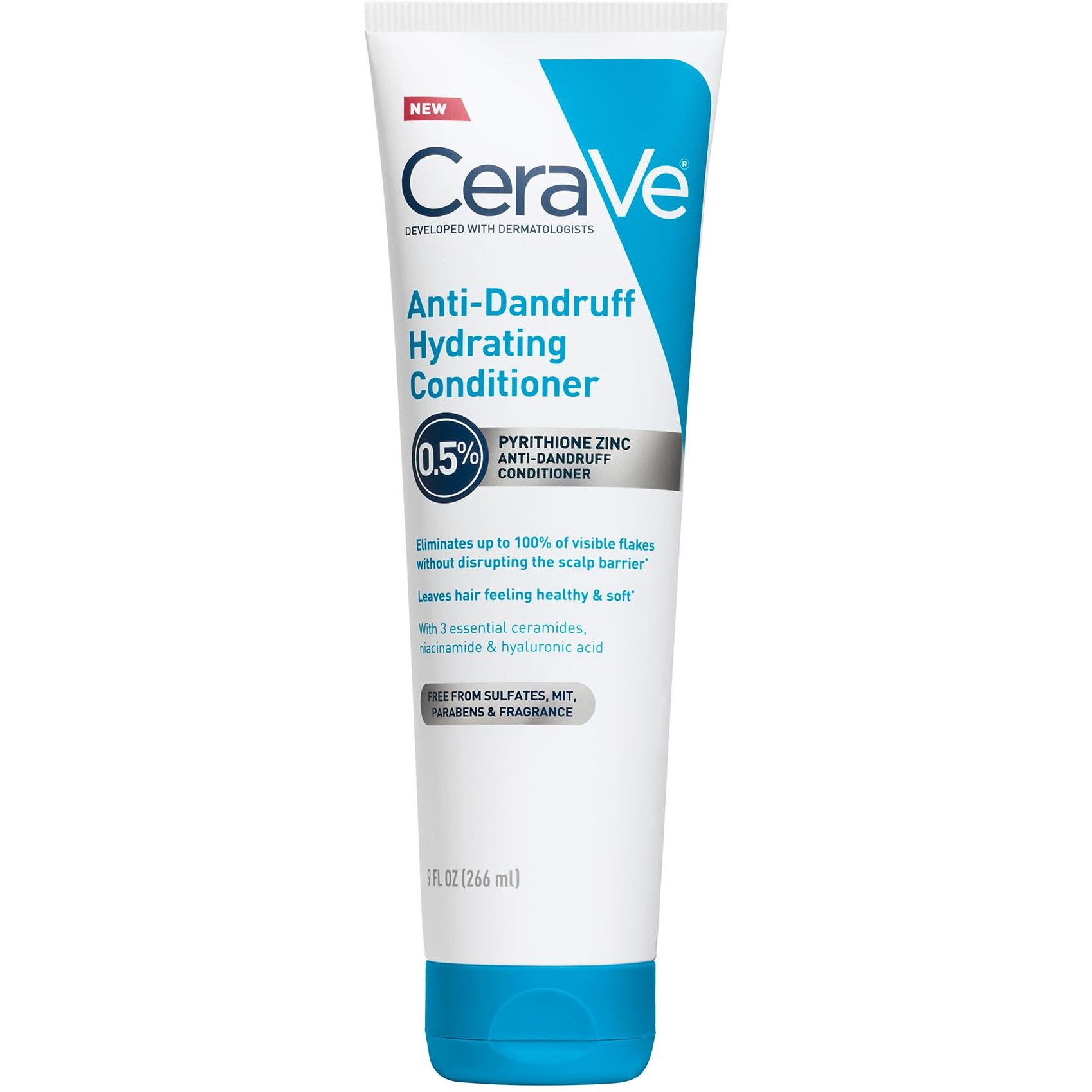 Cerave Hydrating Anti Dandruff Conditioner  0.5% Pyrithione Zinc Dandruff Treatment With Ceramides  Hyaluronic Acid & Niacinamide  Helps Eliminate Flakes & Reduce Itchy Scalp  Sulfate Free Conditioner